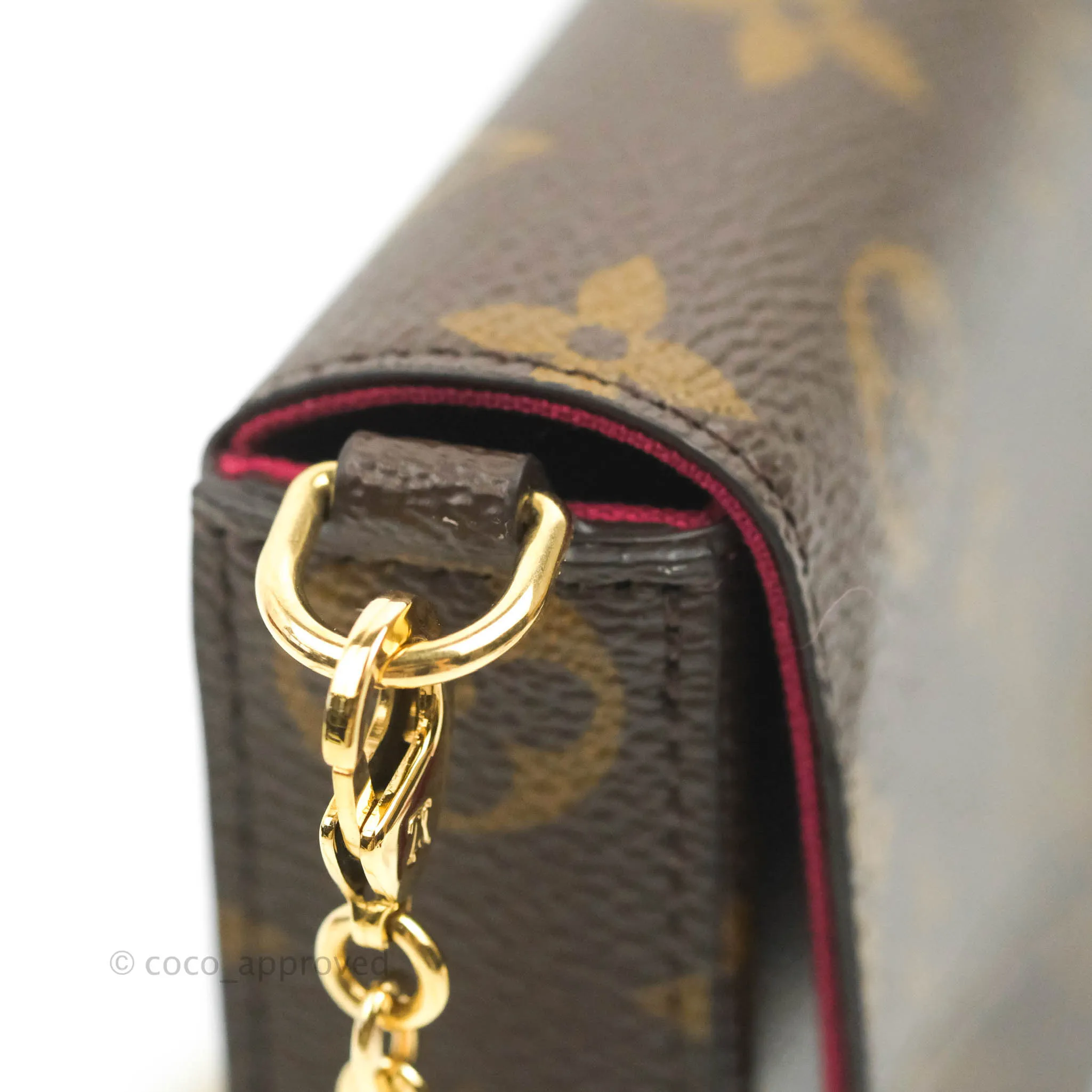 Louis Vuitton Flicie Pochette Monogram Canvas Fuchsia Pink