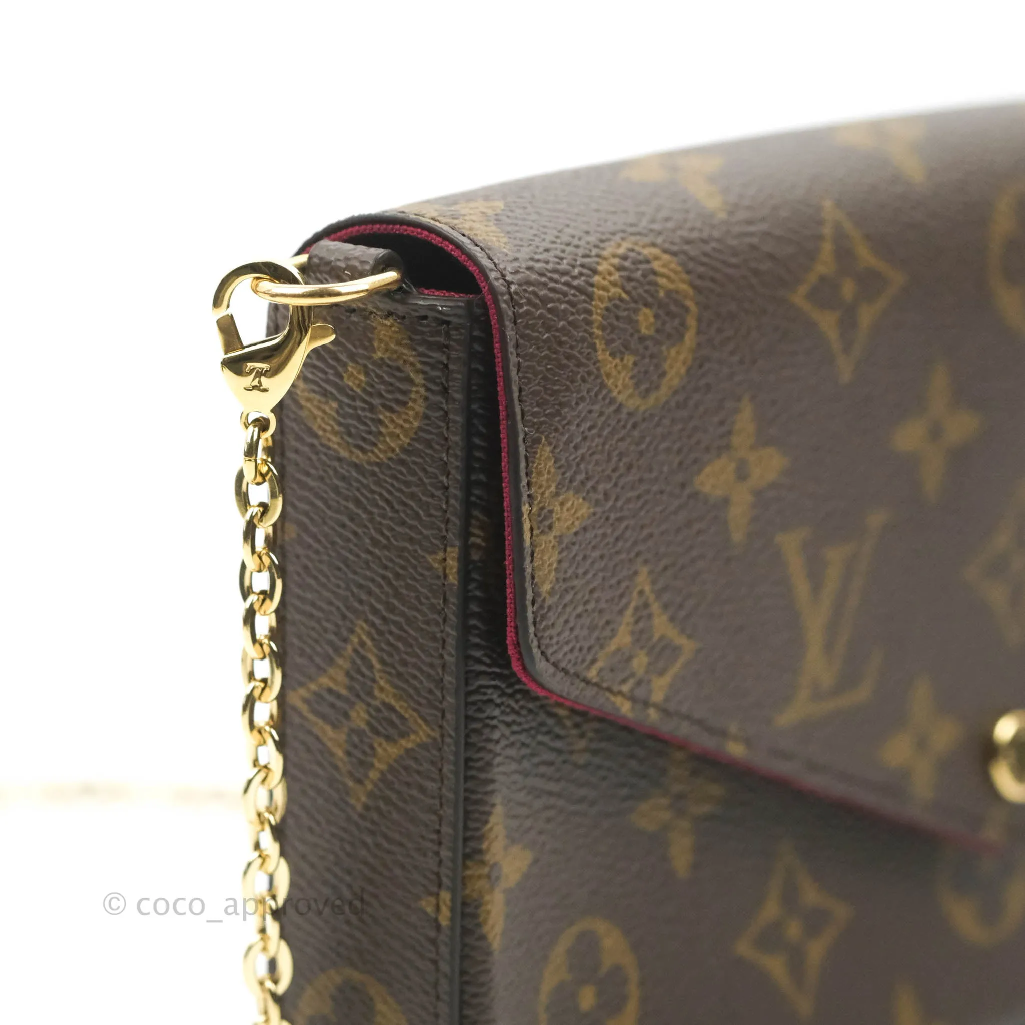 Louis Vuitton Flicie Pochette Monogram Canvas Fuchsia Pink
