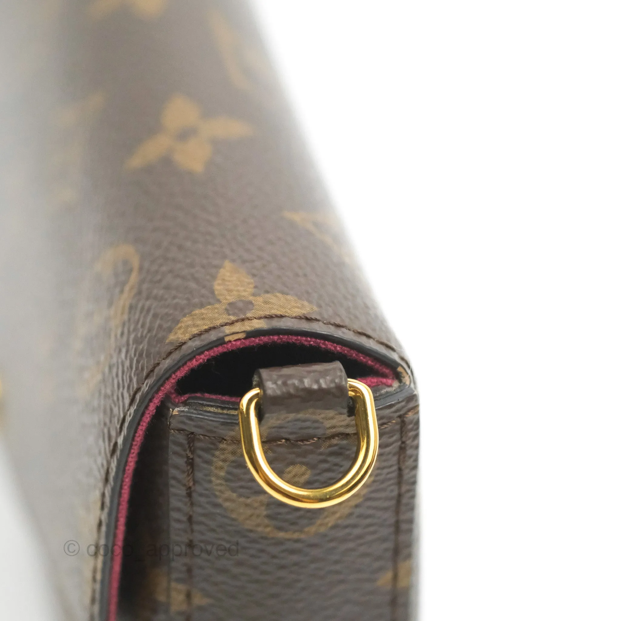 Louis Vuitton Flicie Pochette Monogram Canvas Fuchsia Pink