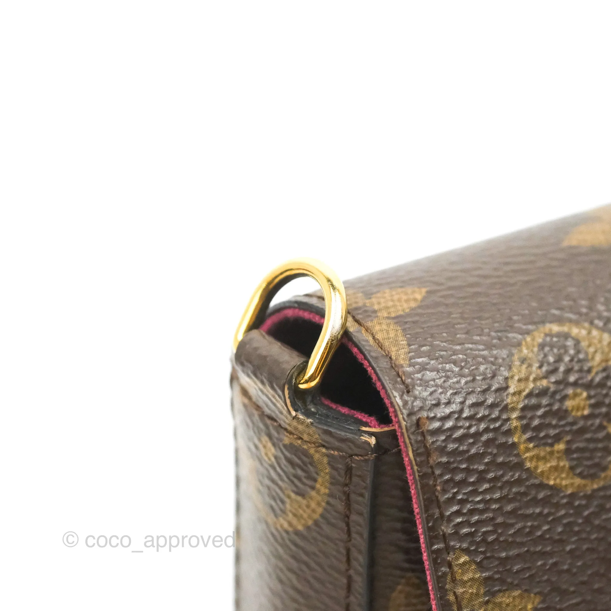 Louis Vuitton Flicie Pochette Monogram Canvas Fuchsia Pink