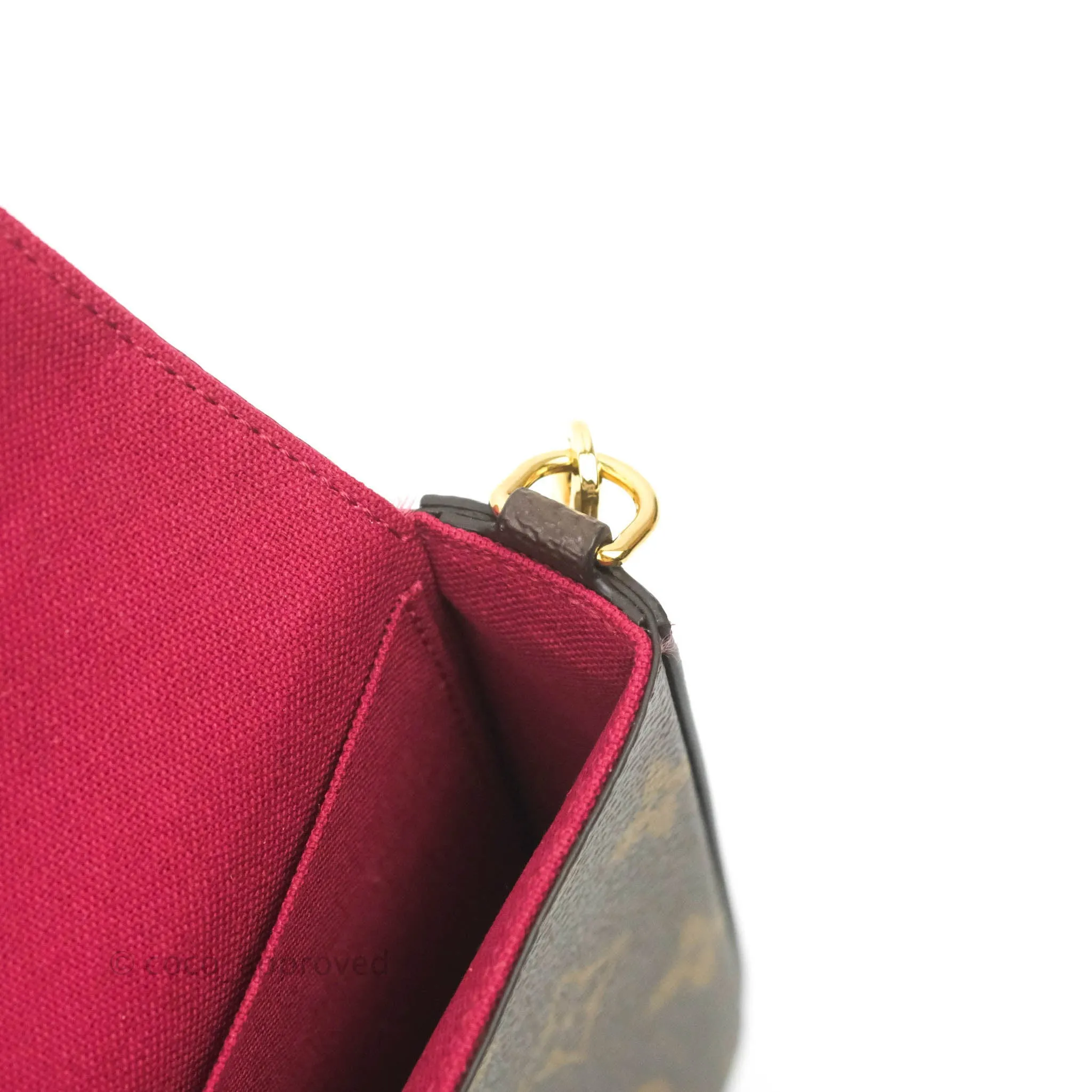 Louis Vuitton Flicie Pochette Monogram Canvas Fuchsia Pink
