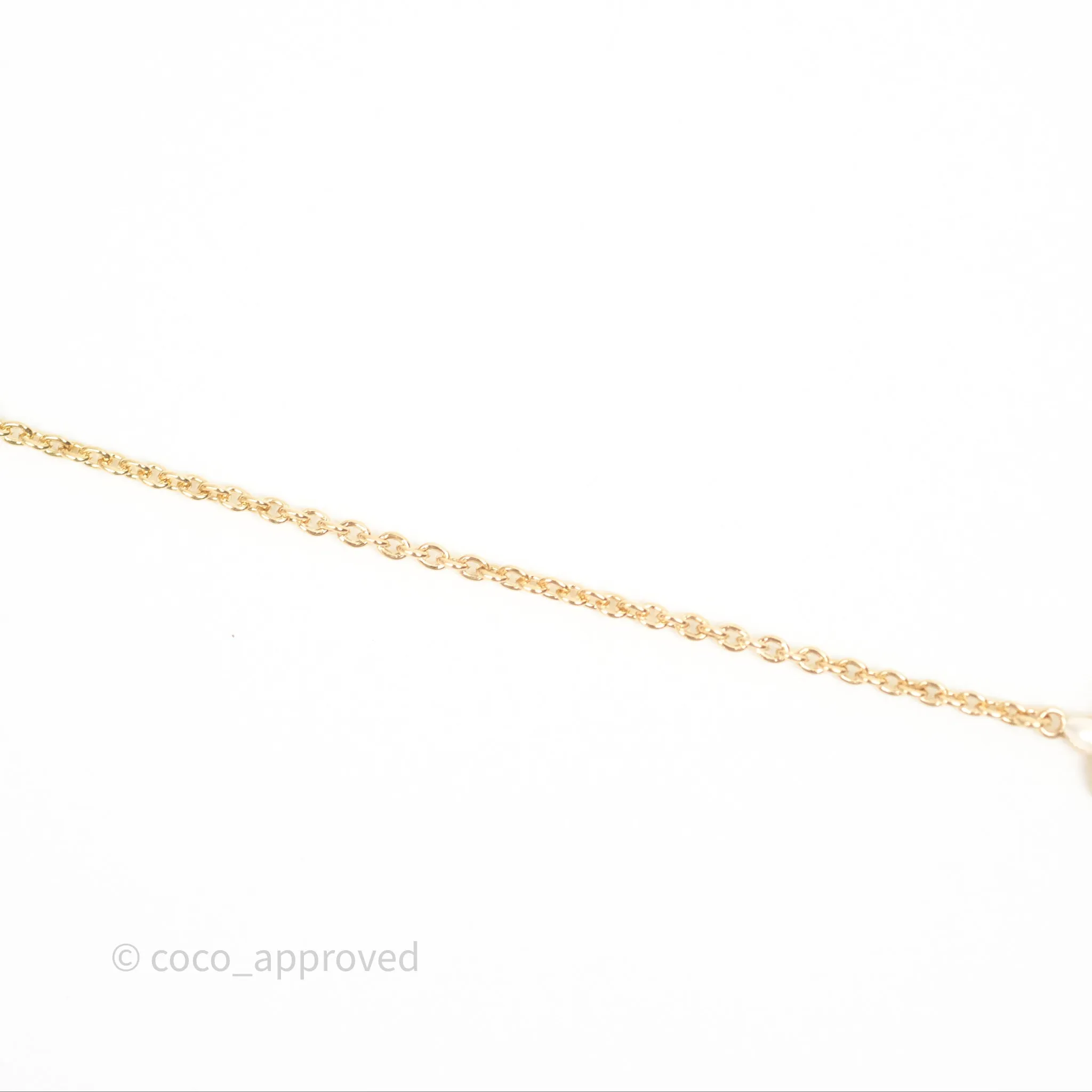 Louis Vuitton Floragram Necklace Pearls Gold Tone