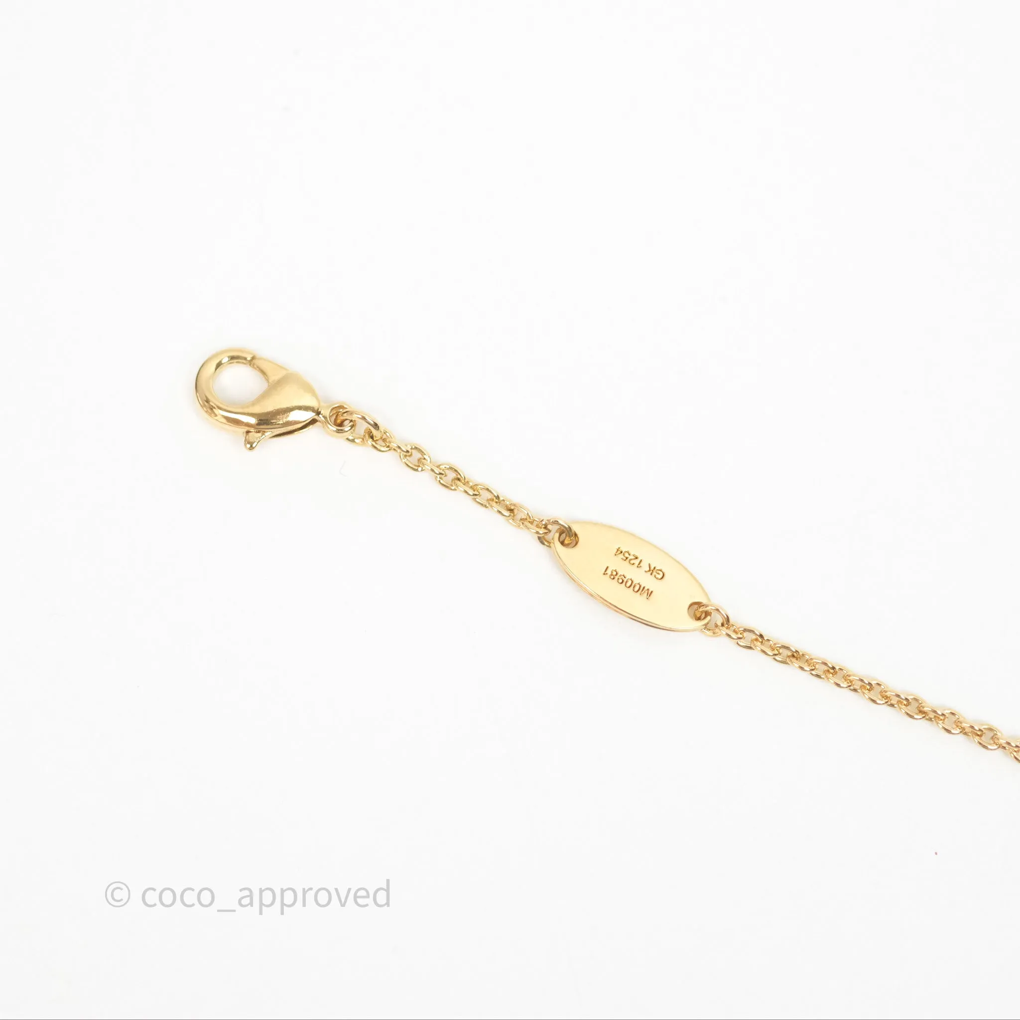 Louis Vuitton Floragram Necklace Pearls Gold Tone
