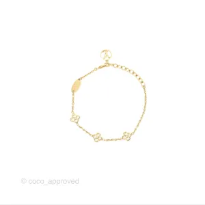 Louis Vuitton Flower Full Bracelet Gold Tone