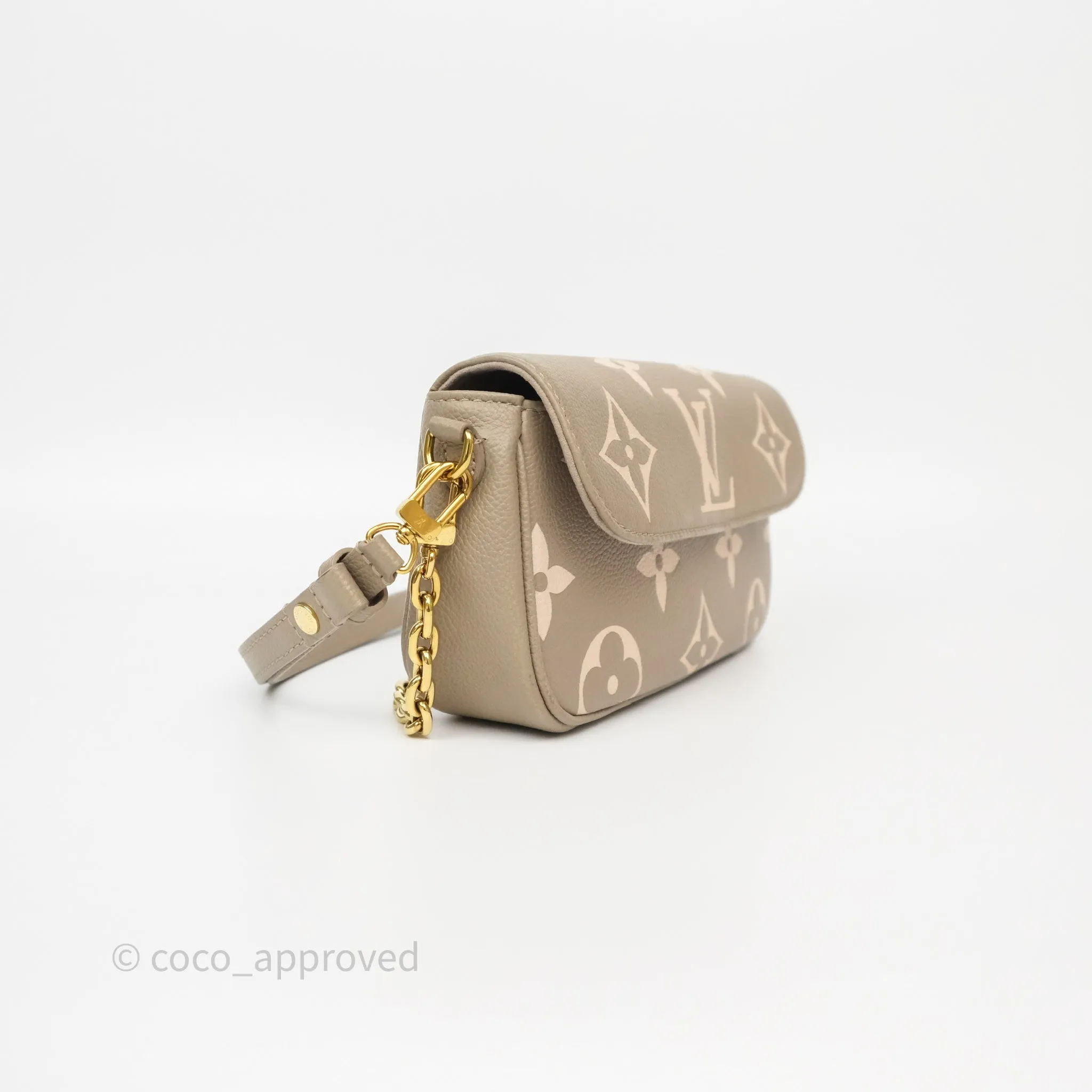 Louis Vuitton Ivy Wallet on Chain Monogram Empreinte Dove/Cream