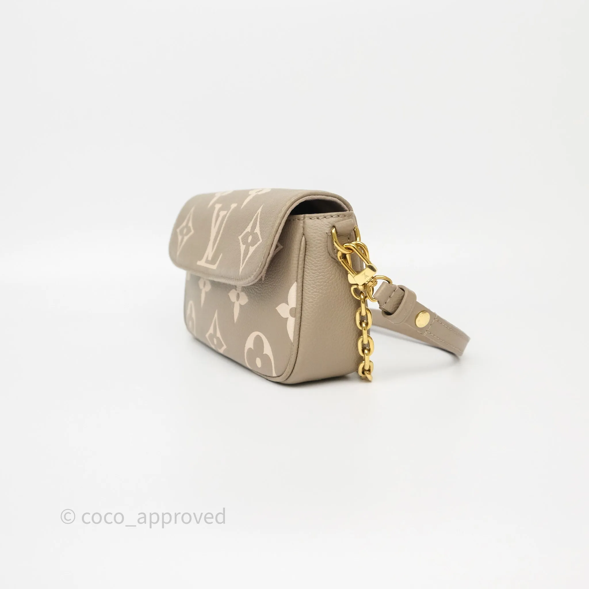 Louis Vuitton Ivy Wallet on Chain Monogram Empreinte Dove/Cream