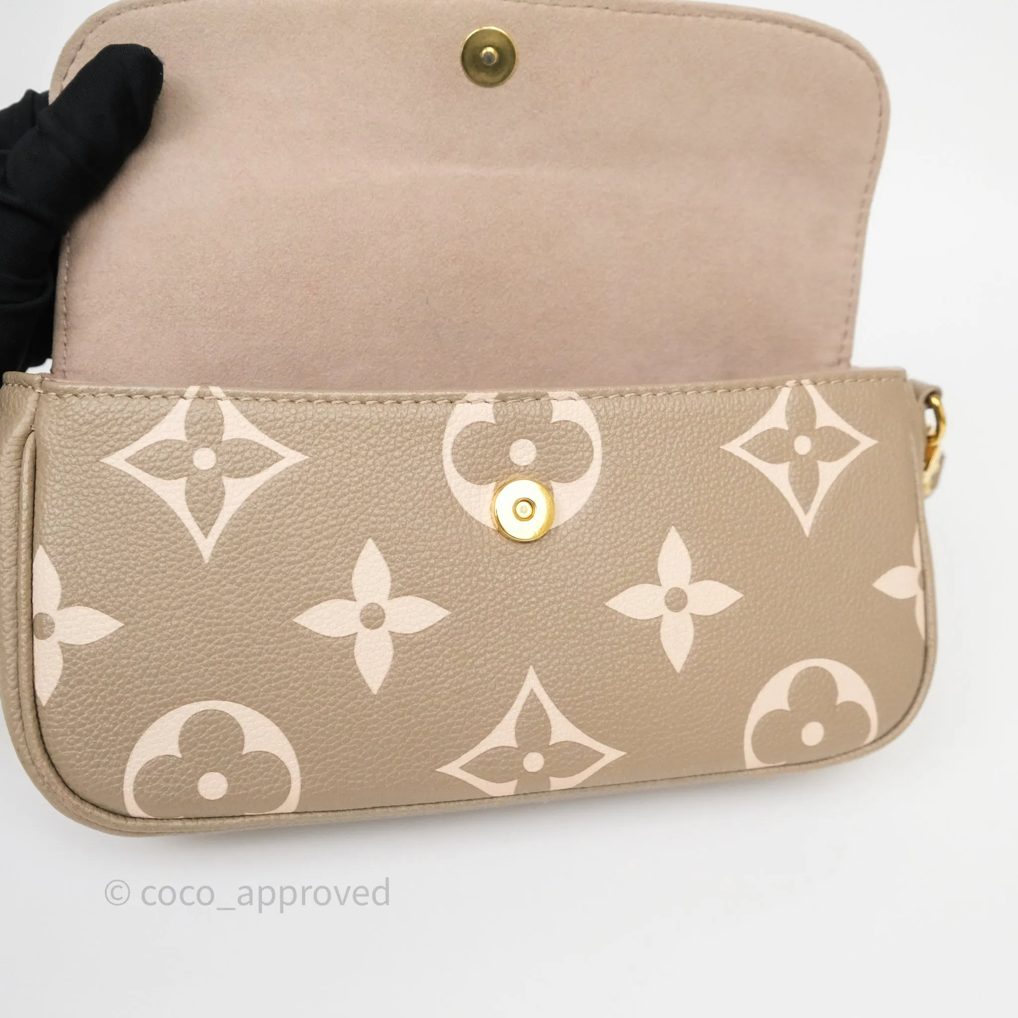 Louis Vuitton Ivy Wallet on Chain Monogram Empreinte Dove/Cream