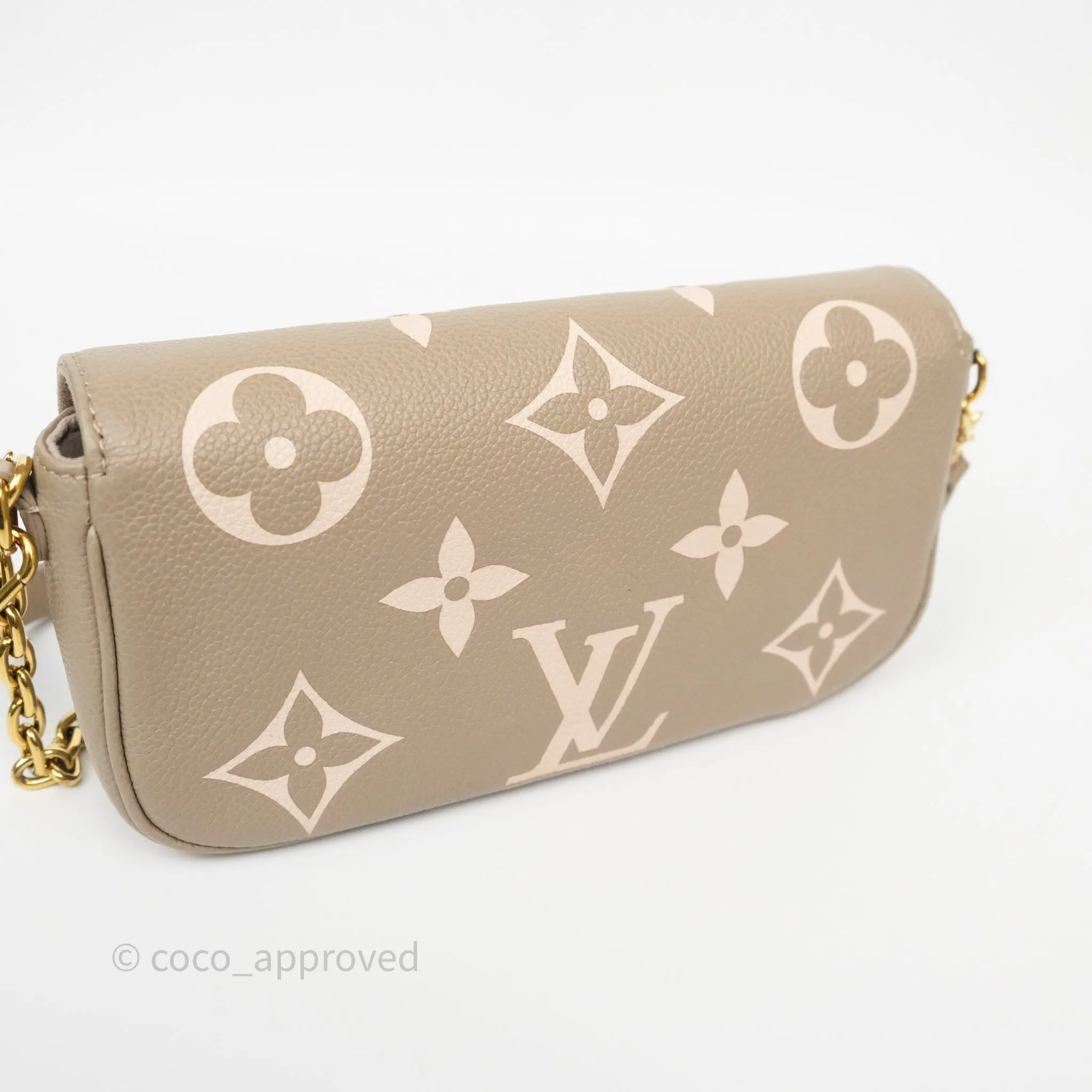 Louis Vuitton Ivy Wallet on Chain Monogram Empreinte Dove/Cream