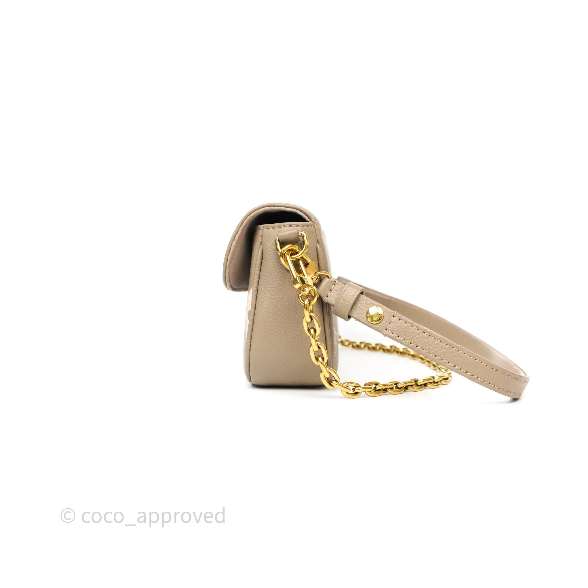 Louis Vuitton Ivy Wallet on Chain Monogram Empreinte Dove/Cream