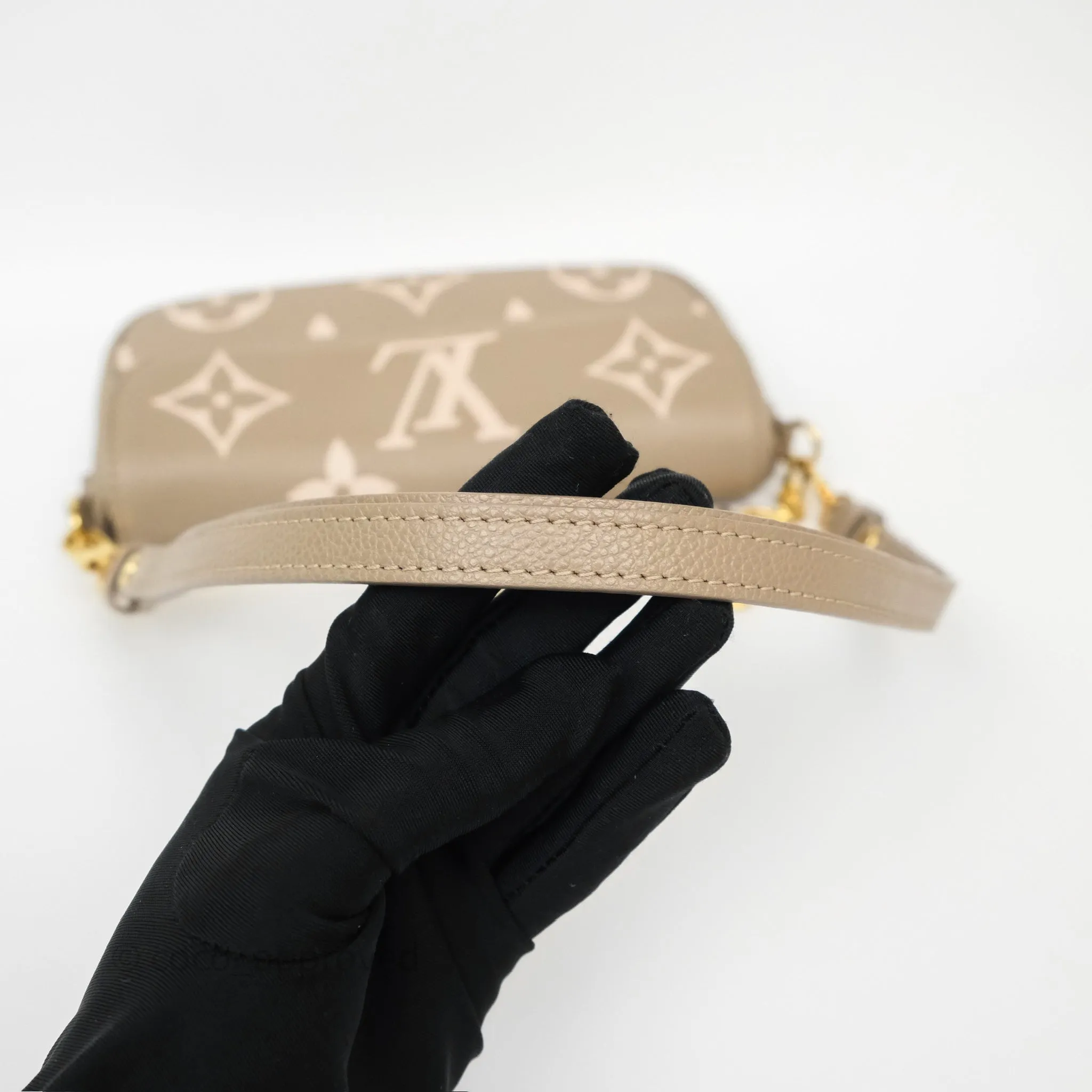 Louis Vuitton Ivy Wallet on Chain Monogram Empreinte Dove/Cream