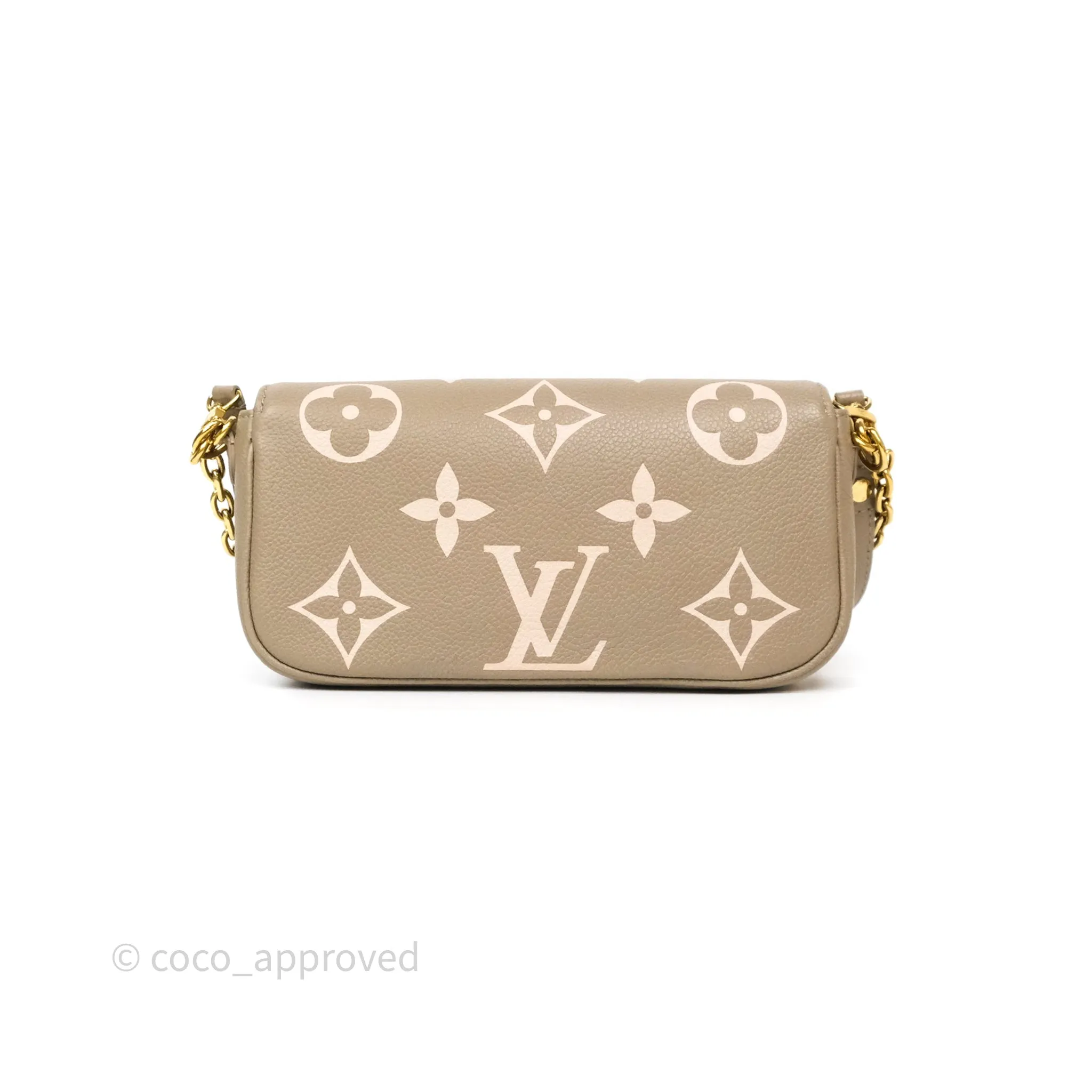 Louis Vuitton Ivy Wallet on Chain Monogram Empreinte Dove/Cream