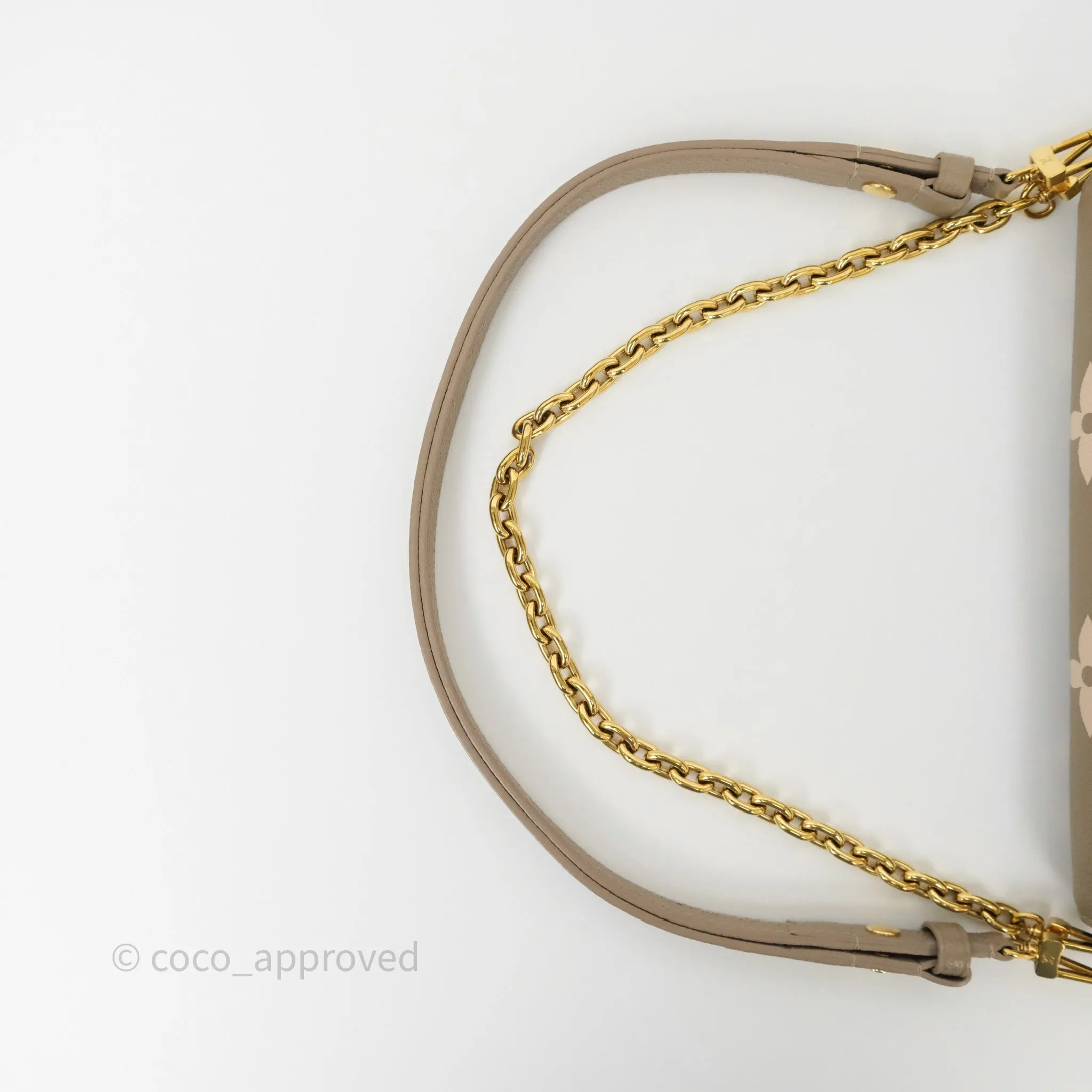 Louis Vuitton Ivy Wallet on Chain Monogram Empreinte Dove/Cream