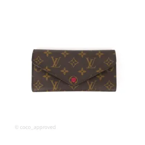 Louis Vuitton Josephine Wallet Monogram Canvas Fuchsia