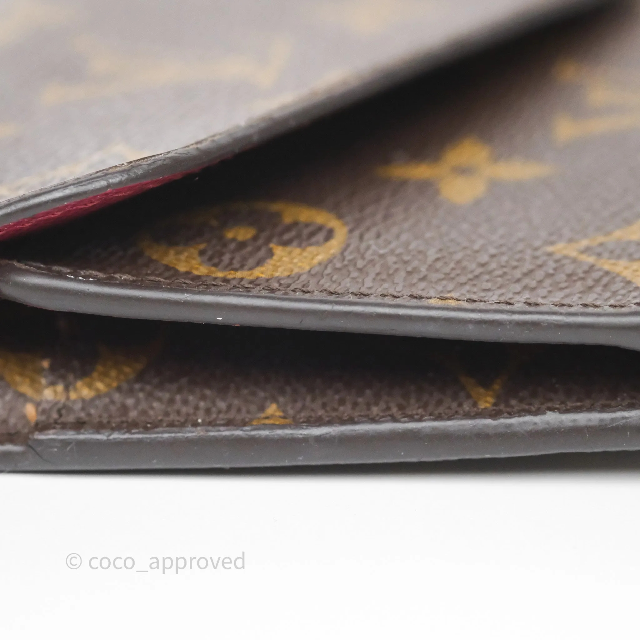 Louis Vuitton Josephine Wallet Monogram Canvas Fuchsia