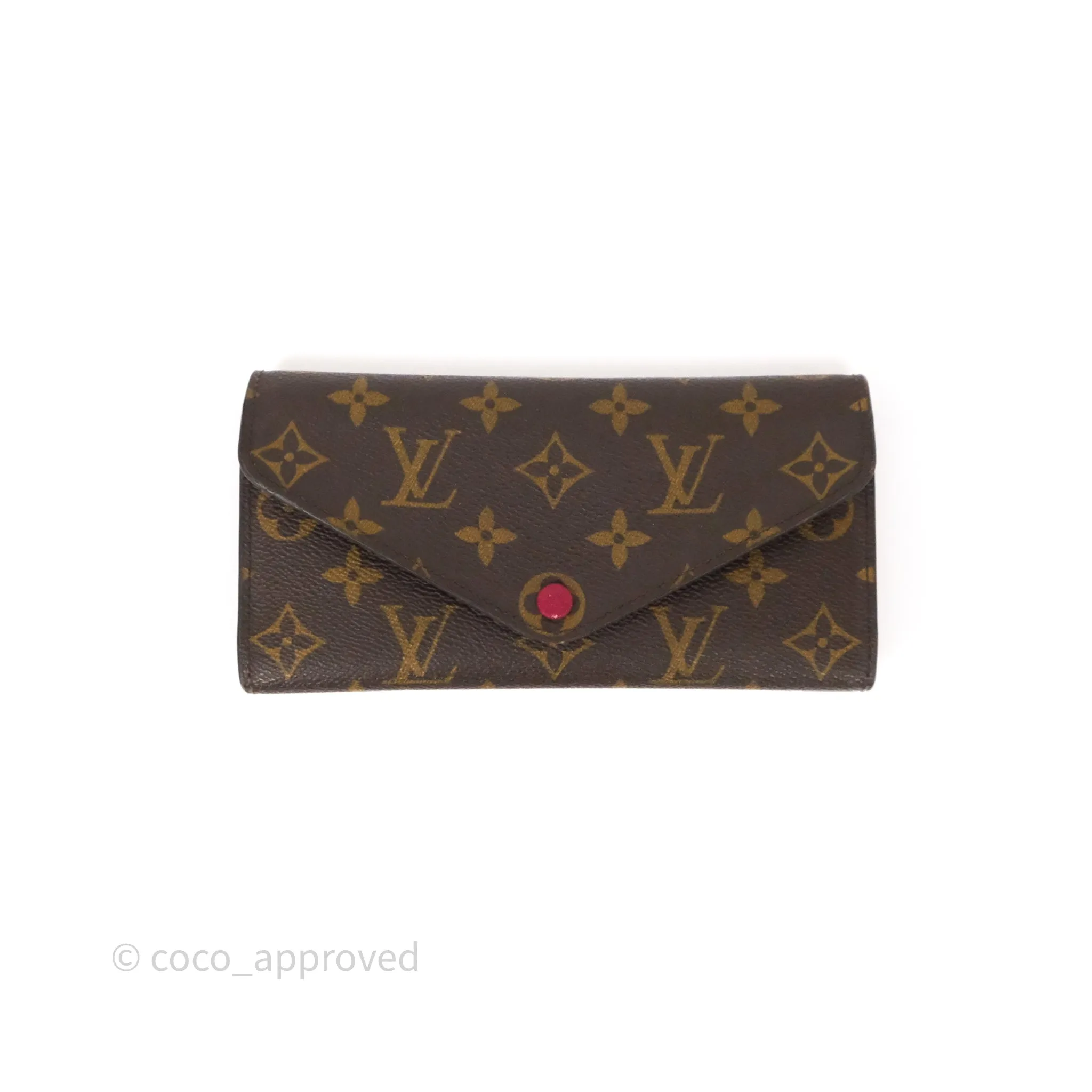 Louis Vuitton Josephine Wallet Monogram Canvas Fuchsia