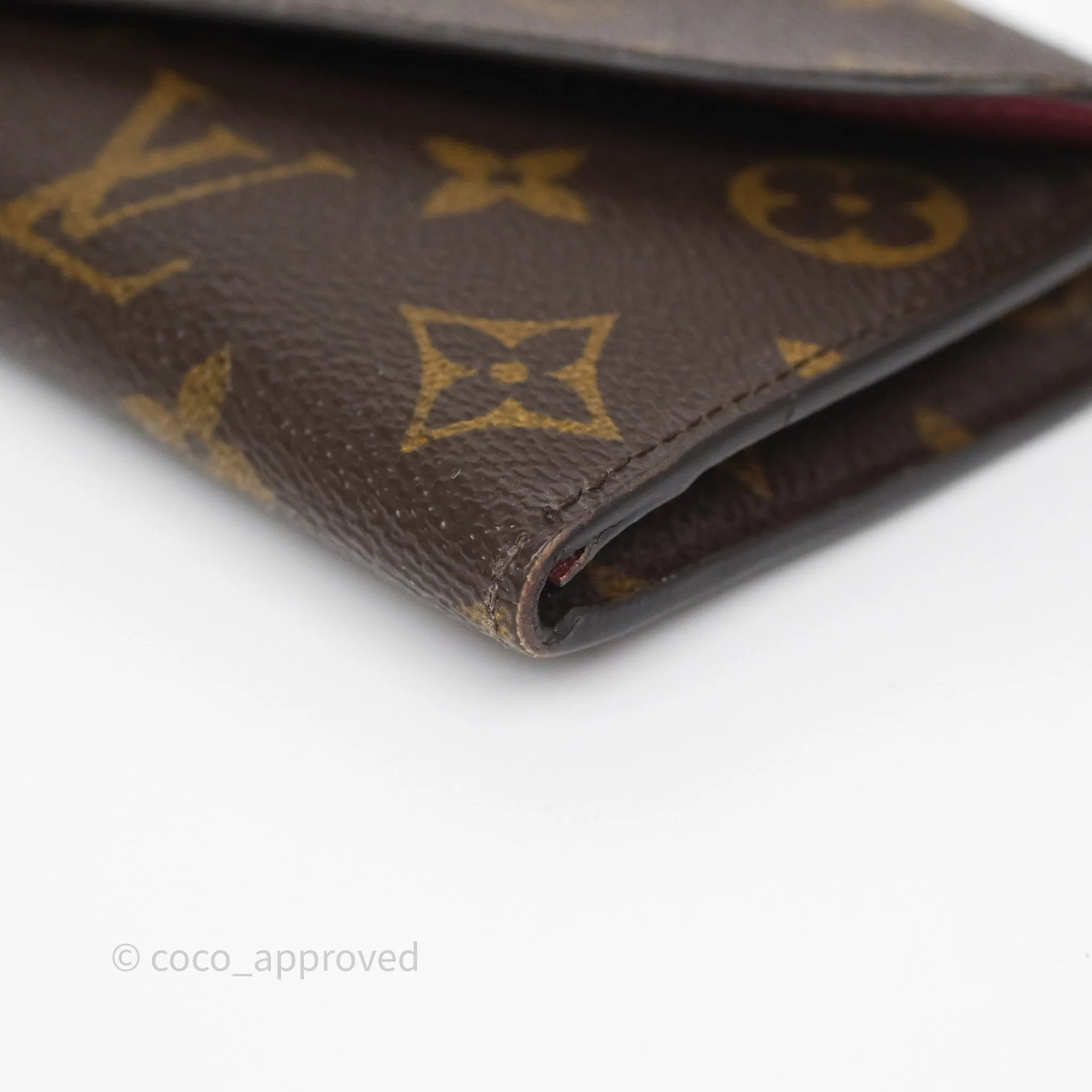 Louis Vuitton Josephine Wallet Monogram Canvas Fuchsia
