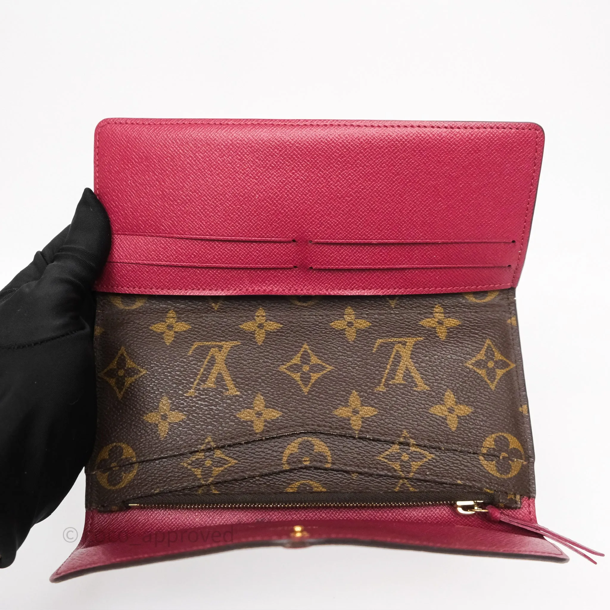 Louis Vuitton Josephine Wallet Monogram Canvas Fuchsia