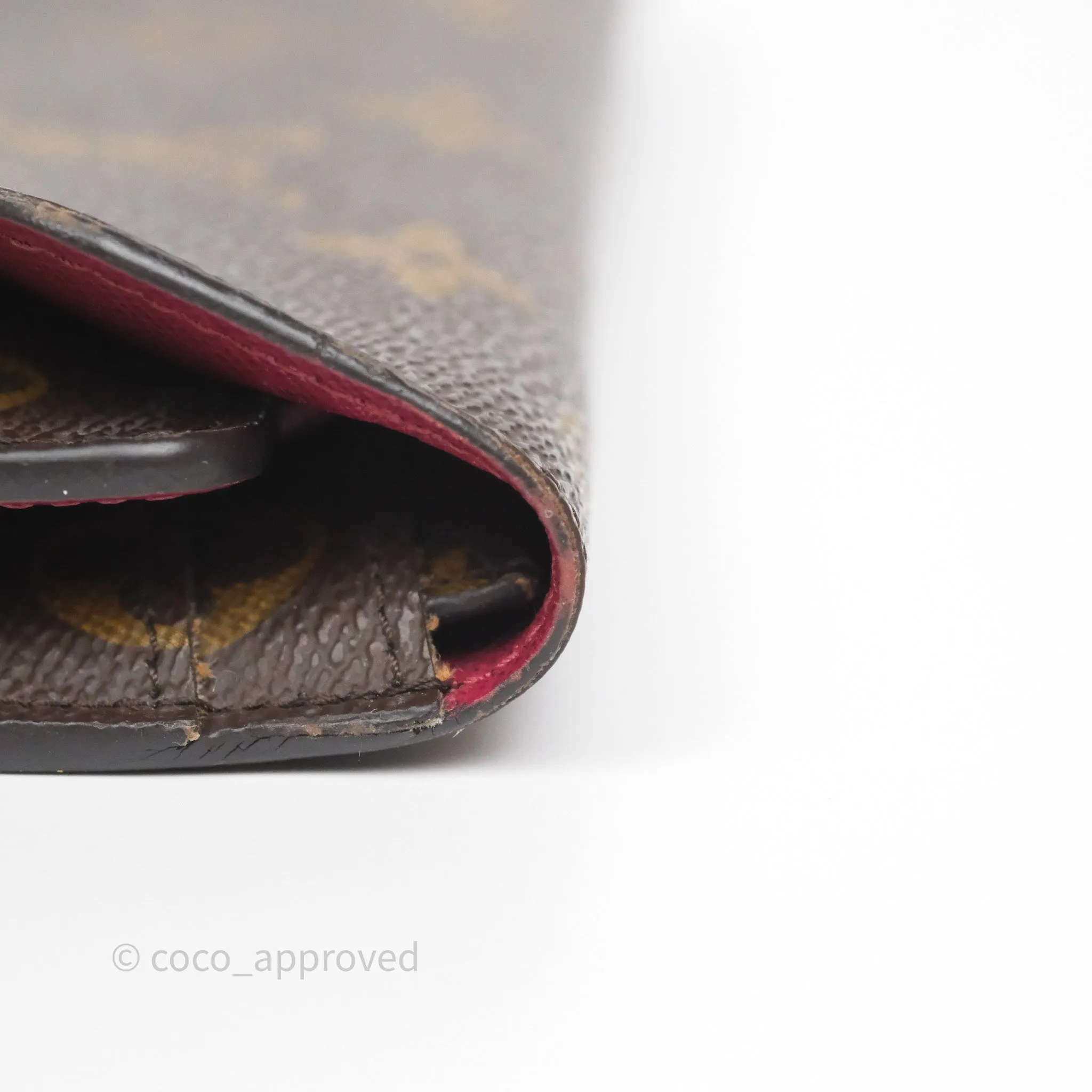 Louis Vuitton Josephine Wallet Monogram Canvas Fuchsia