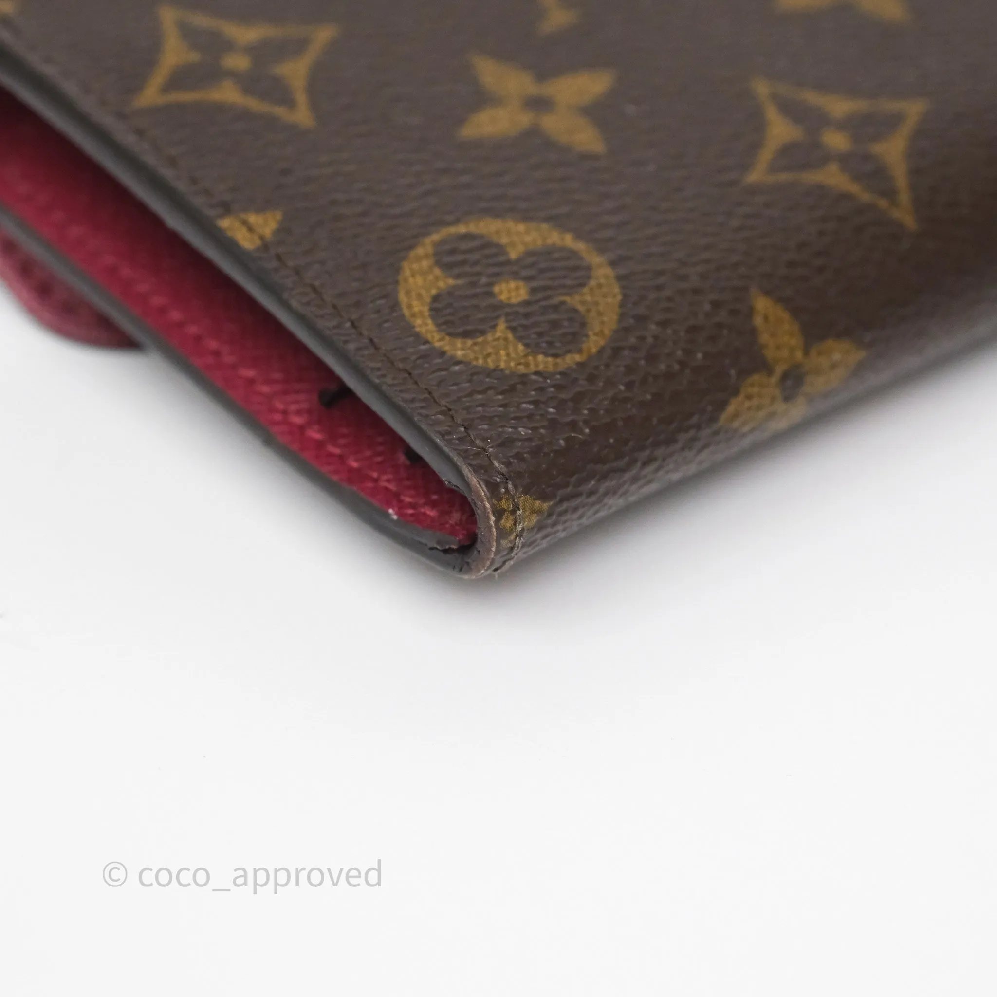 Louis Vuitton Josephine Wallet Monogram Canvas Fuchsia