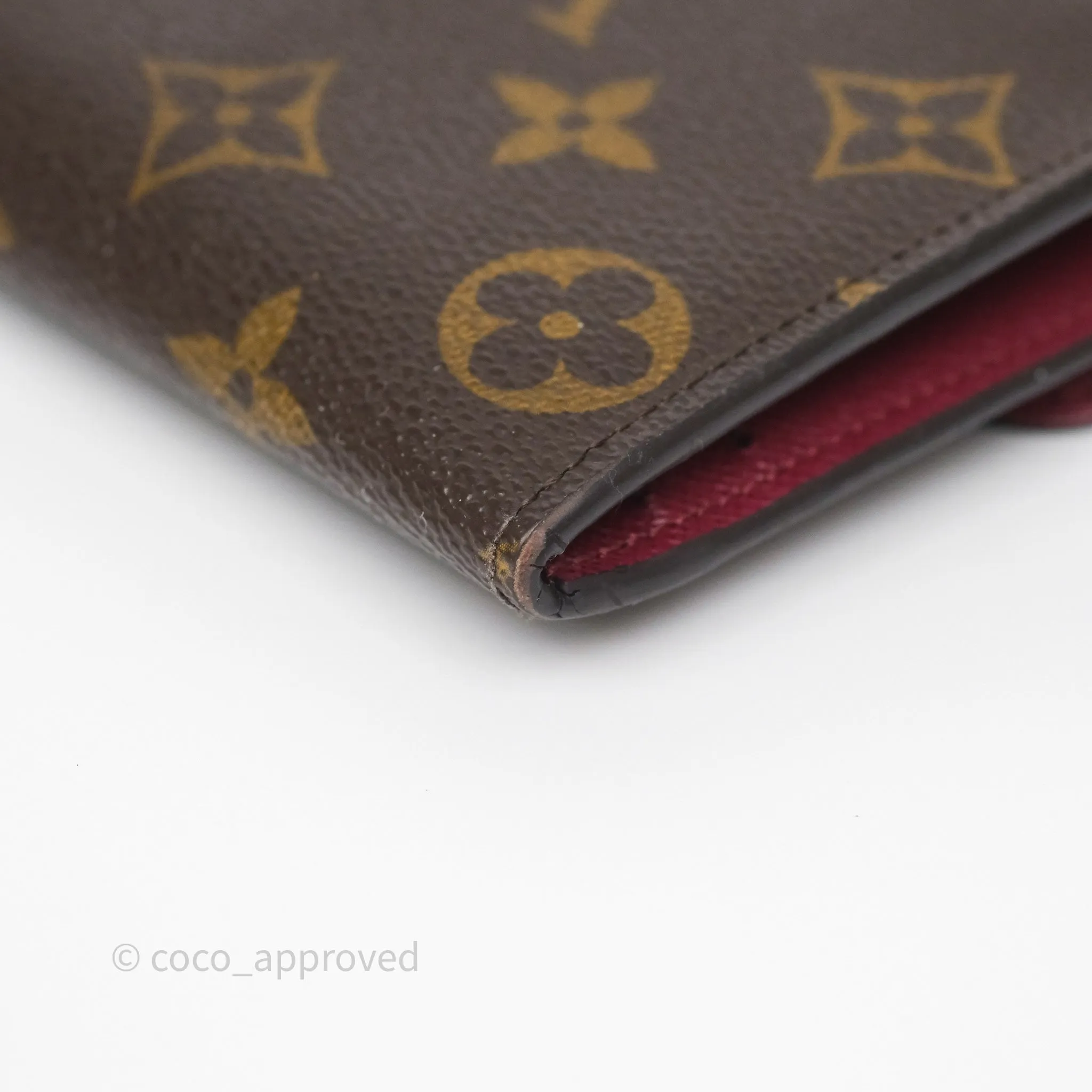 Louis Vuitton Josephine Wallet Monogram Canvas Fuchsia