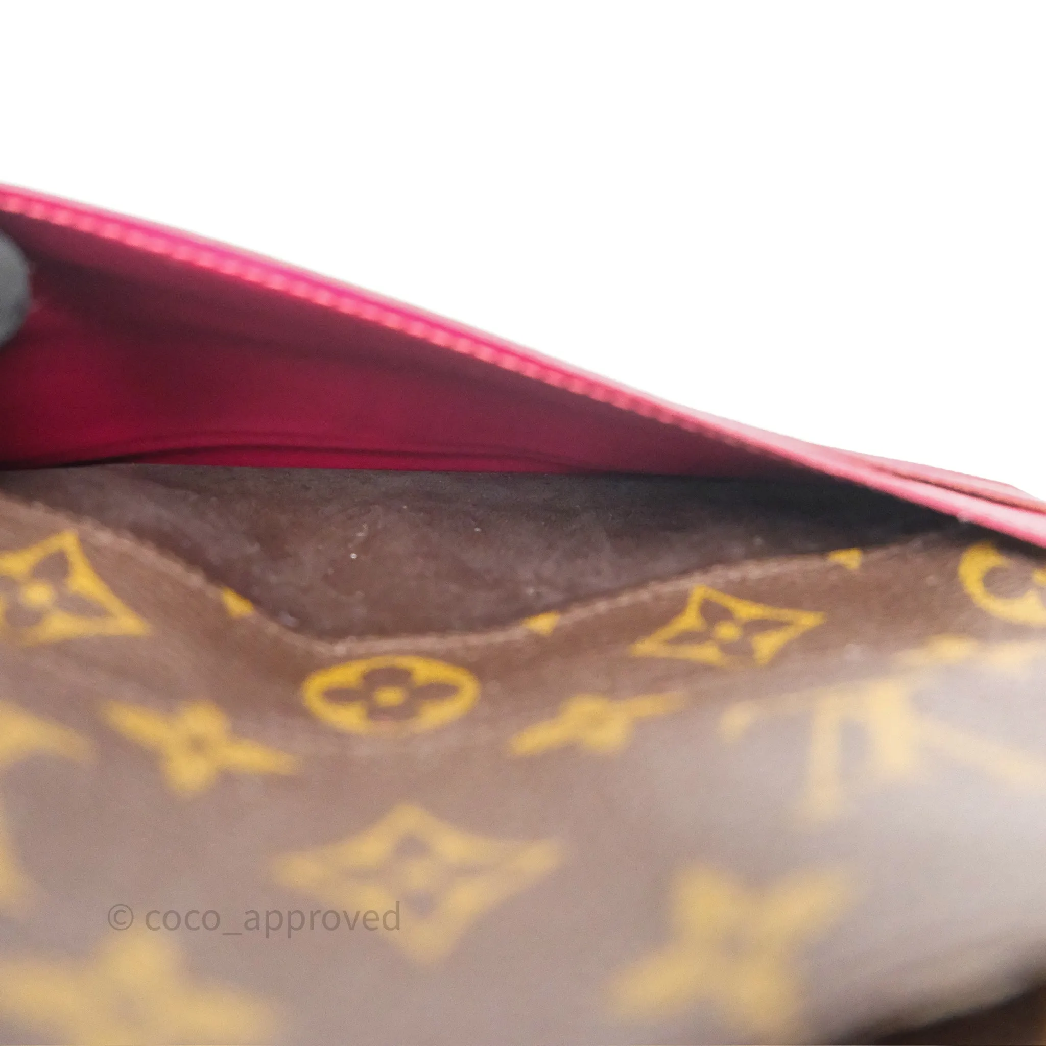 Louis Vuitton Josephine Wallet Monogram Canvas Fuchsia