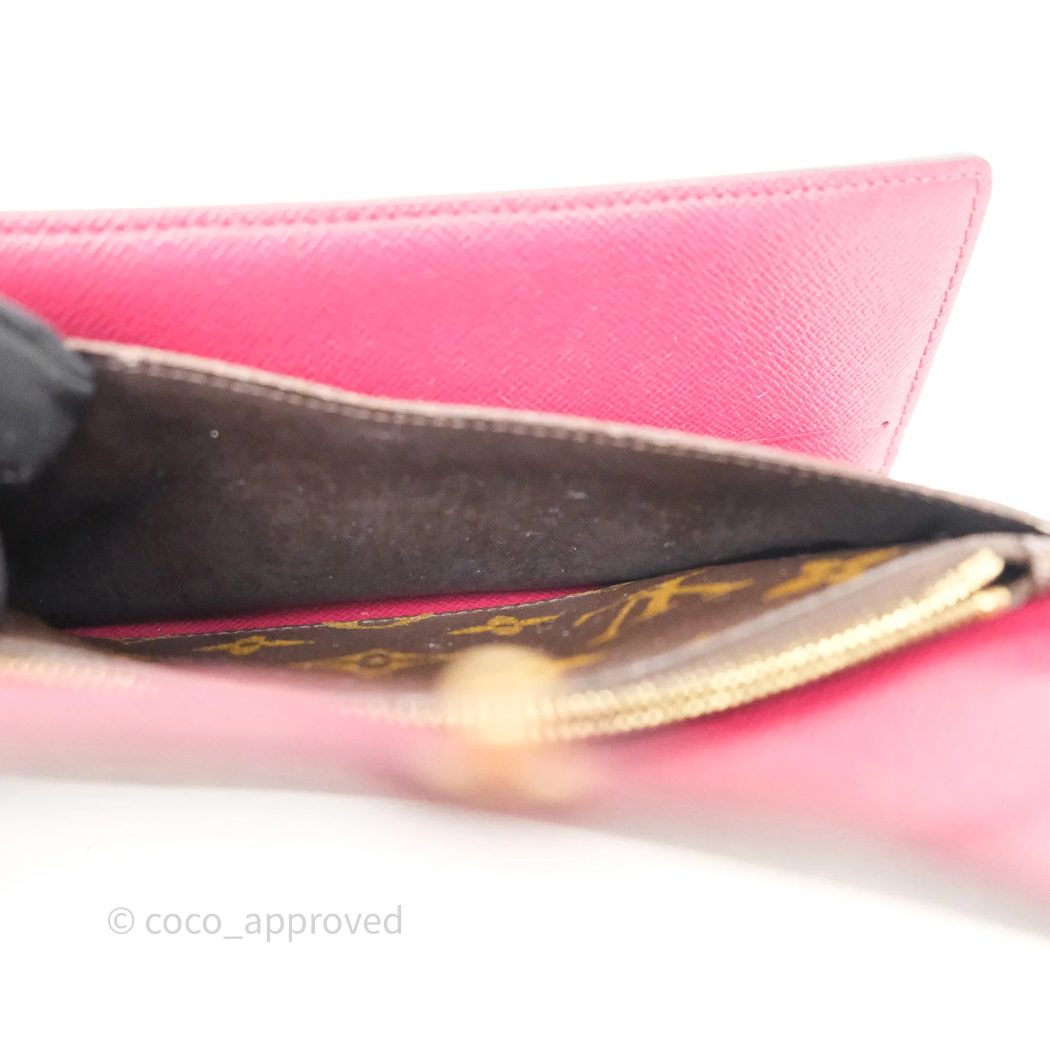 Louis Vuitton Josephine Wallet Monogram Canvas Fuchsia