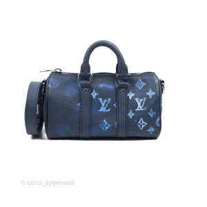 Louis Vuitton Keepall XS Monogram Watercolor Ink Blue