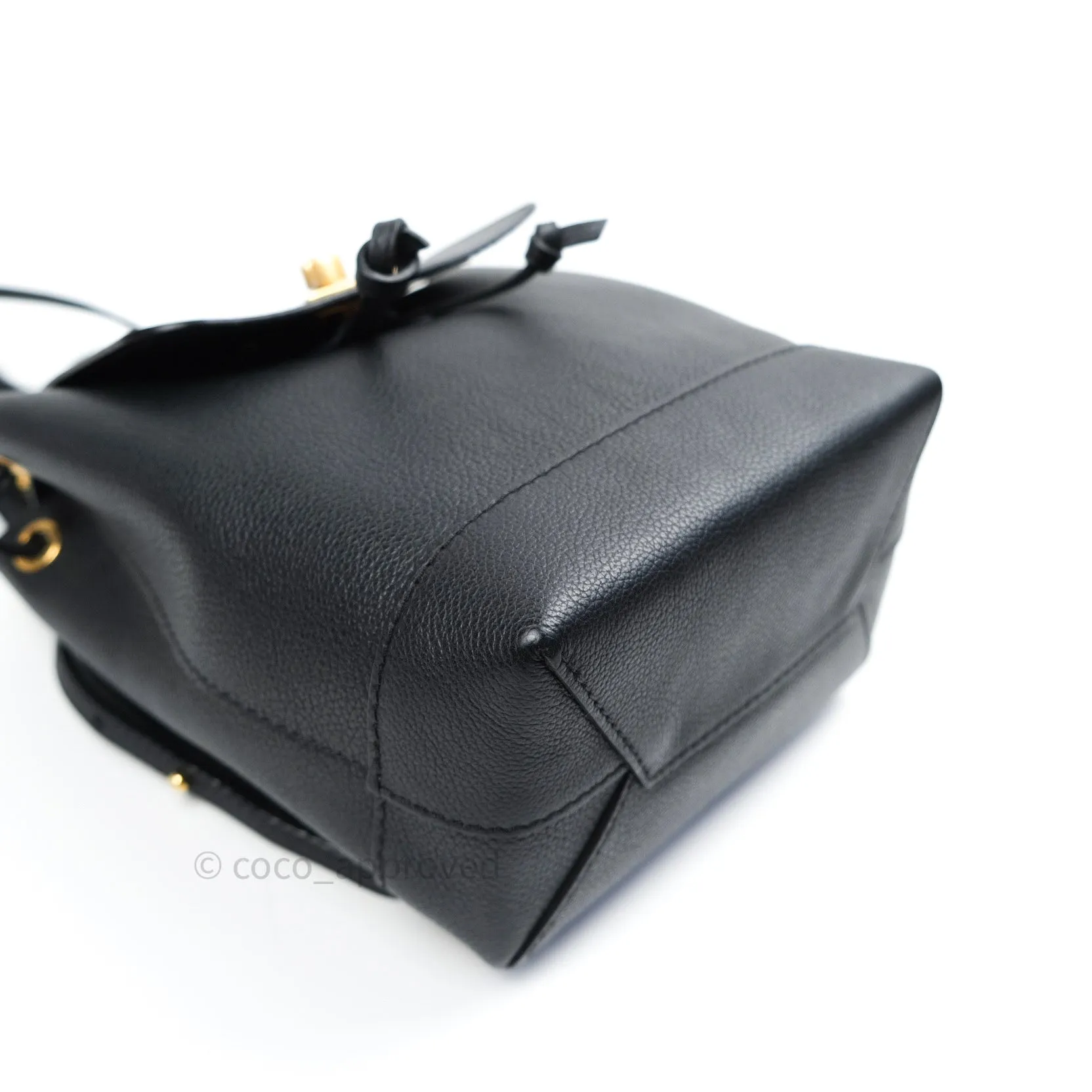 Louis Vuitton Lockme Mini Backpack Black Gold Hardware