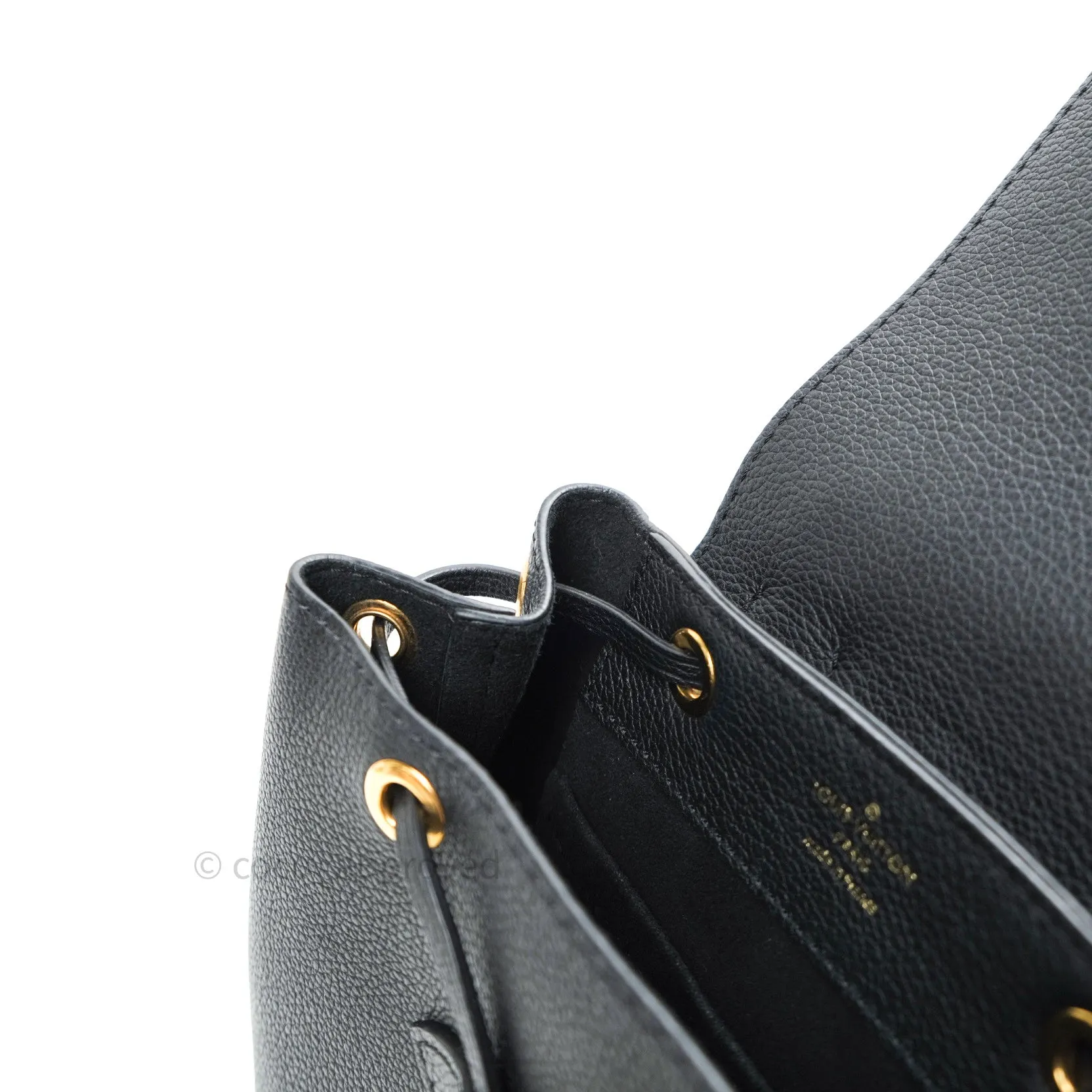 Louis Vuitton Lockme Mini Backpack Black Gold Hardware