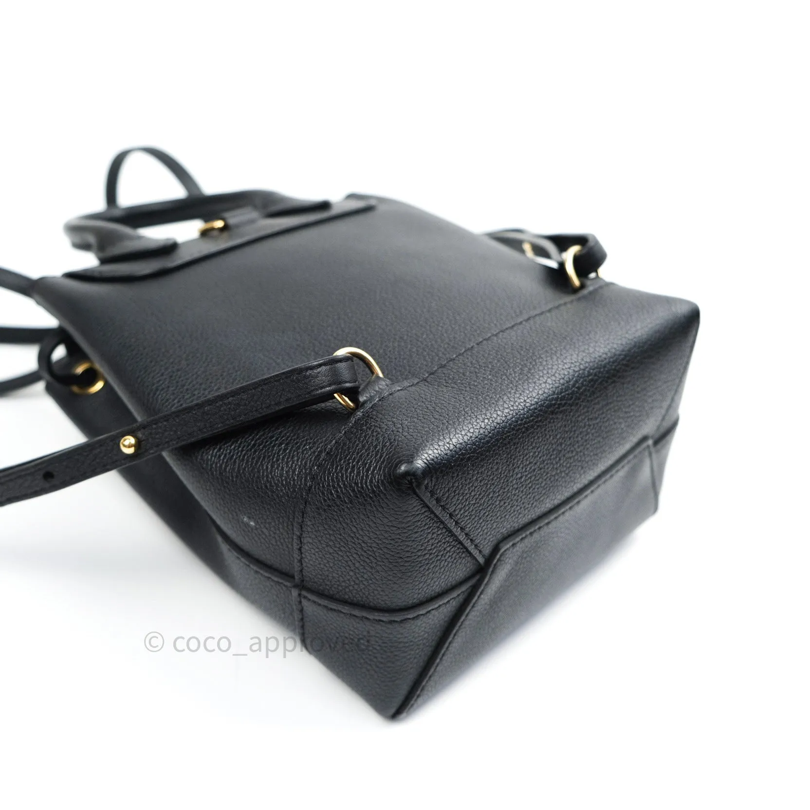 Louis Vuitton Lockme Mini Backpack Black Gold Hardware