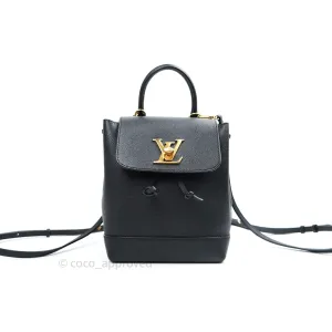 Louis Vuitton Lockme Mini Backpack Black Gold Hardware