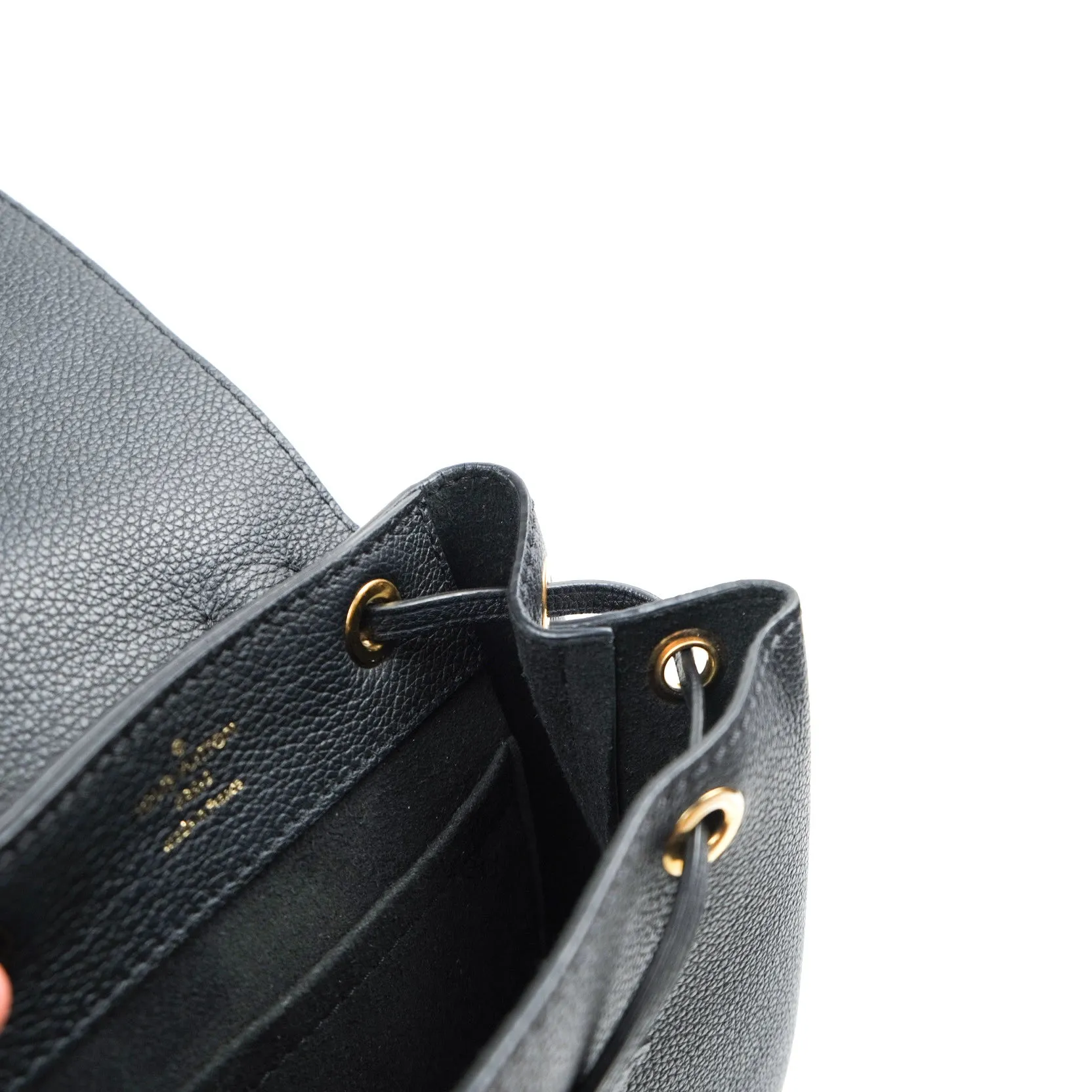 Louis Vuitton Lockme Mini Backpack Black Gold Hardware