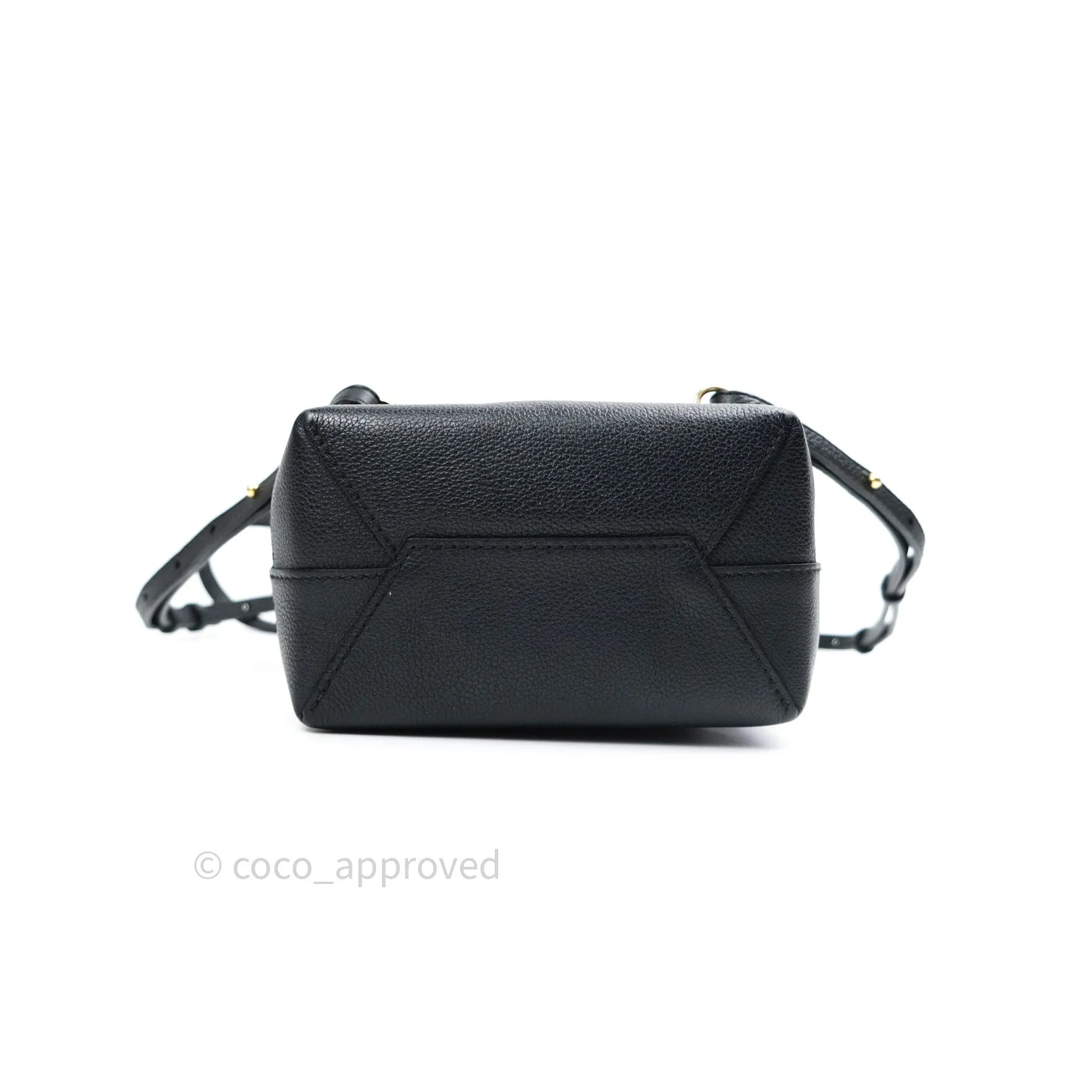 Louis Vuitton Lockme Mini Backpack Black Gold Hardware