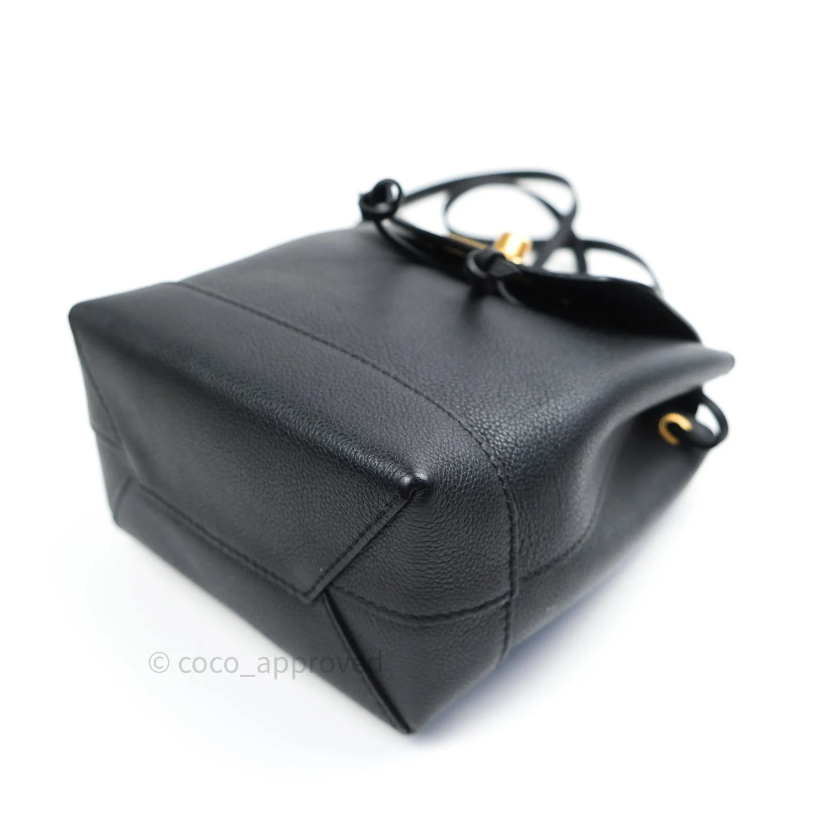 Louis Vuitton Lockme Mini Backpack Black Gold Hardware