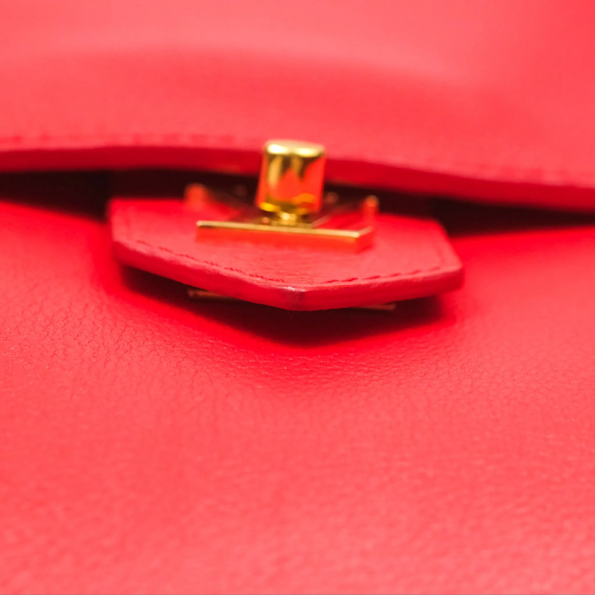 Louis Vuitton Lockme PM Red Grained Calfskin