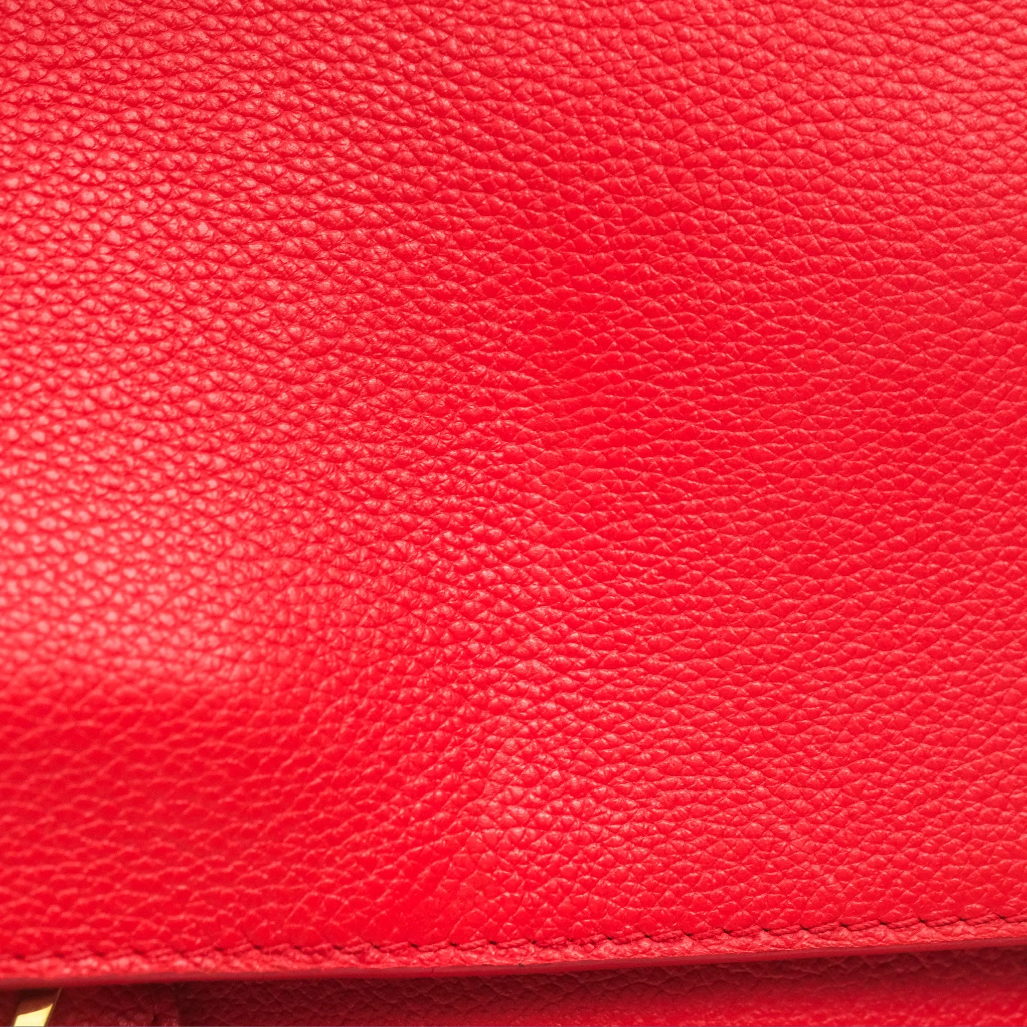 Louis Vuitton Lockme PM Red Grained Calfskin