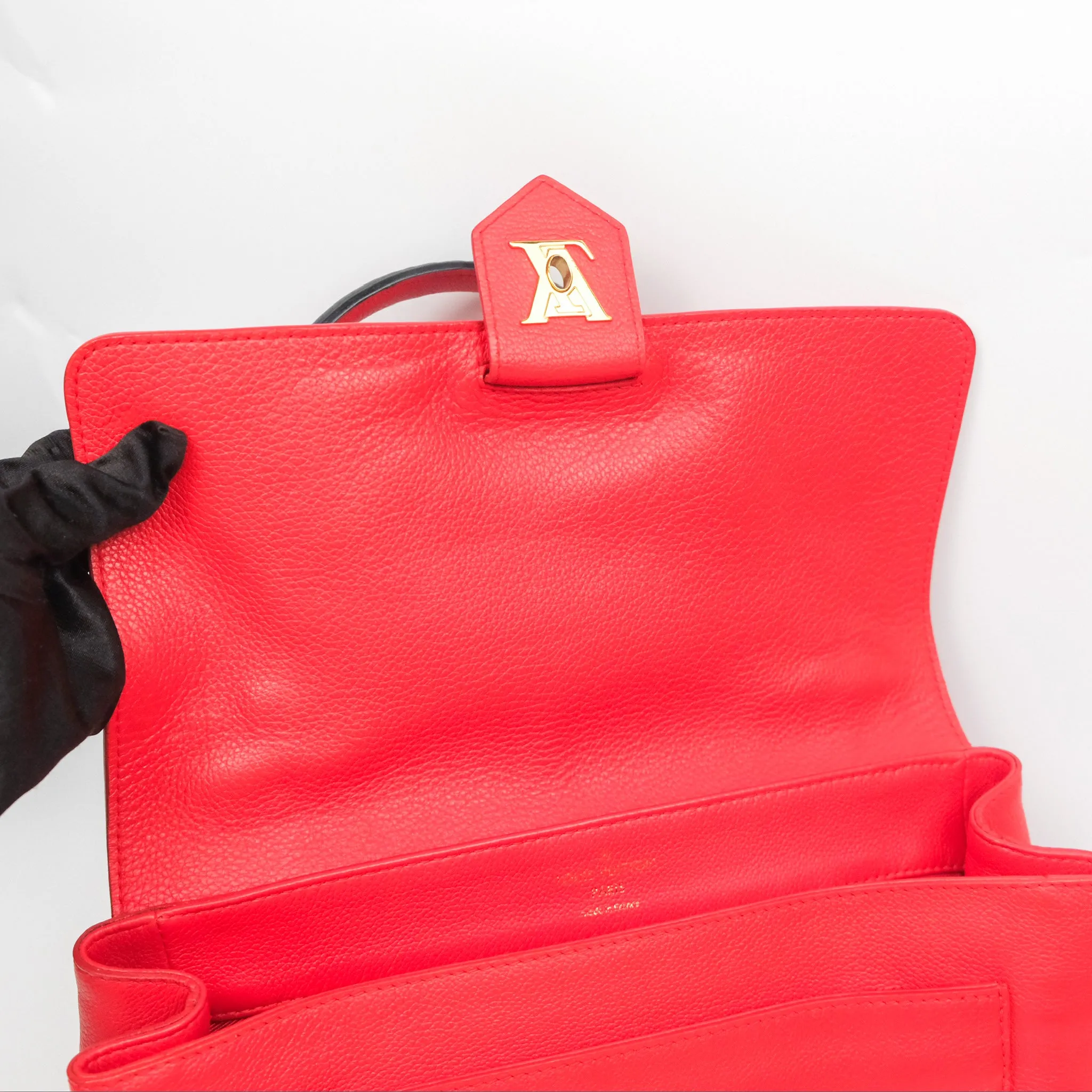 Louis Vuitton Lockme PM Red Grained Calfskin