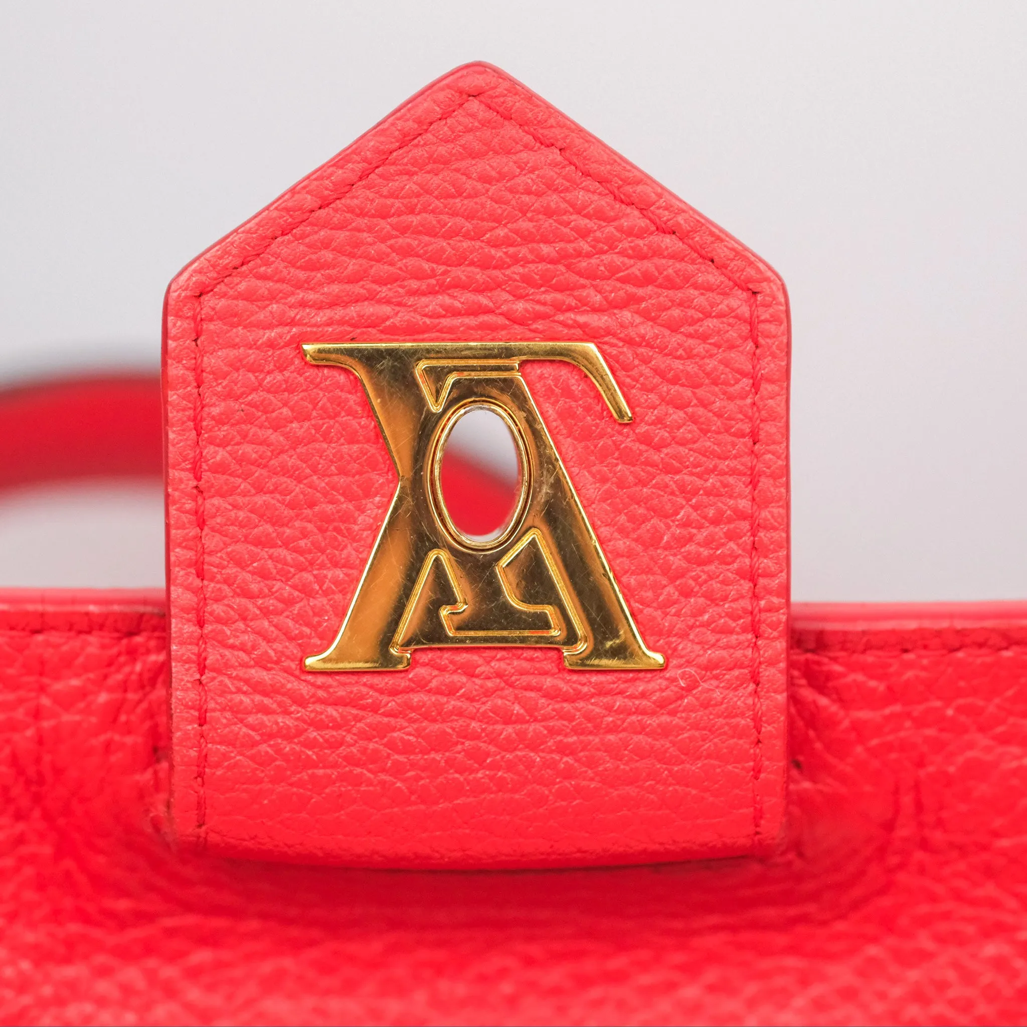 Louis Vuitton Lockme PM Red Grained Calfskin