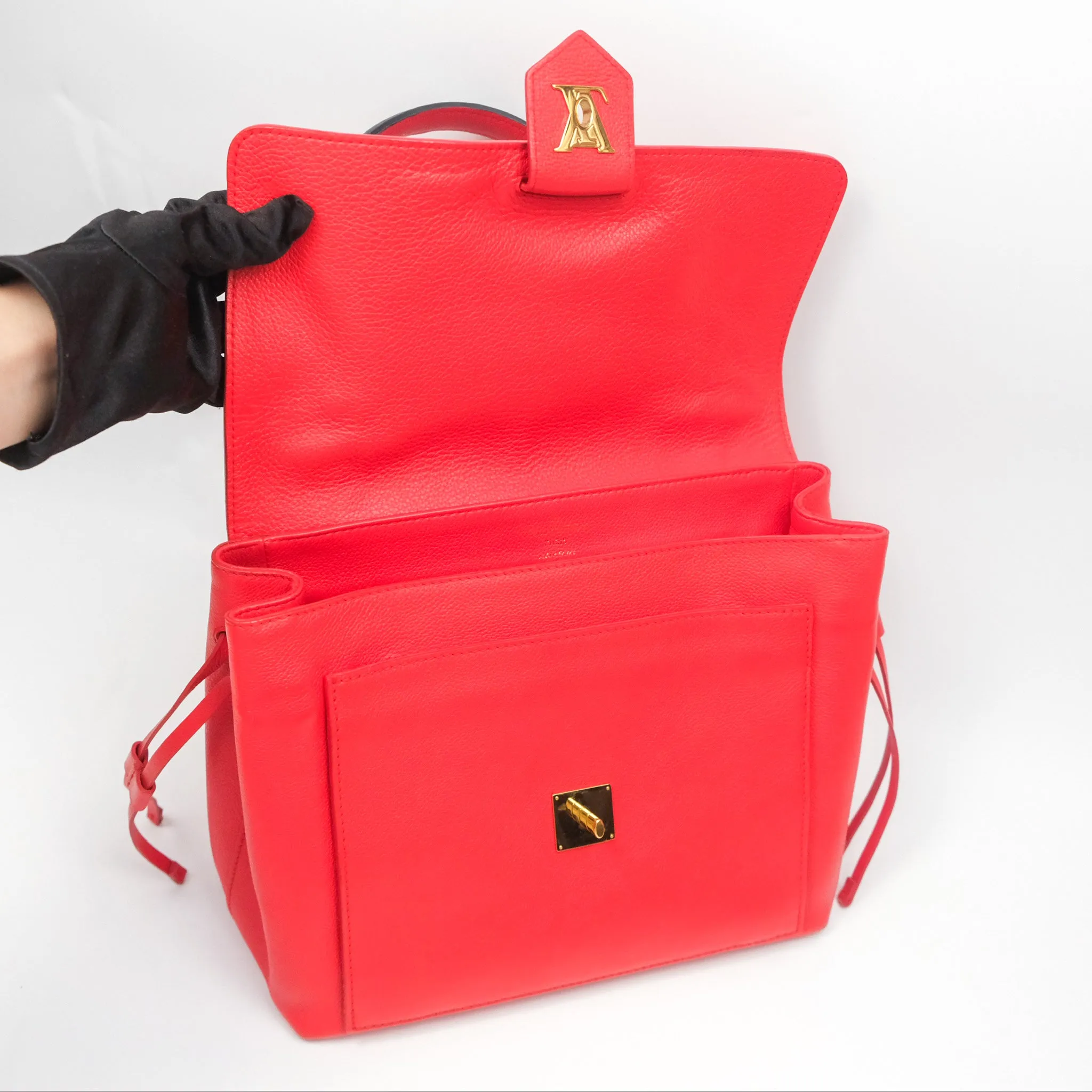 Louis Vuitton Lockme PM Red Grained Calfskin