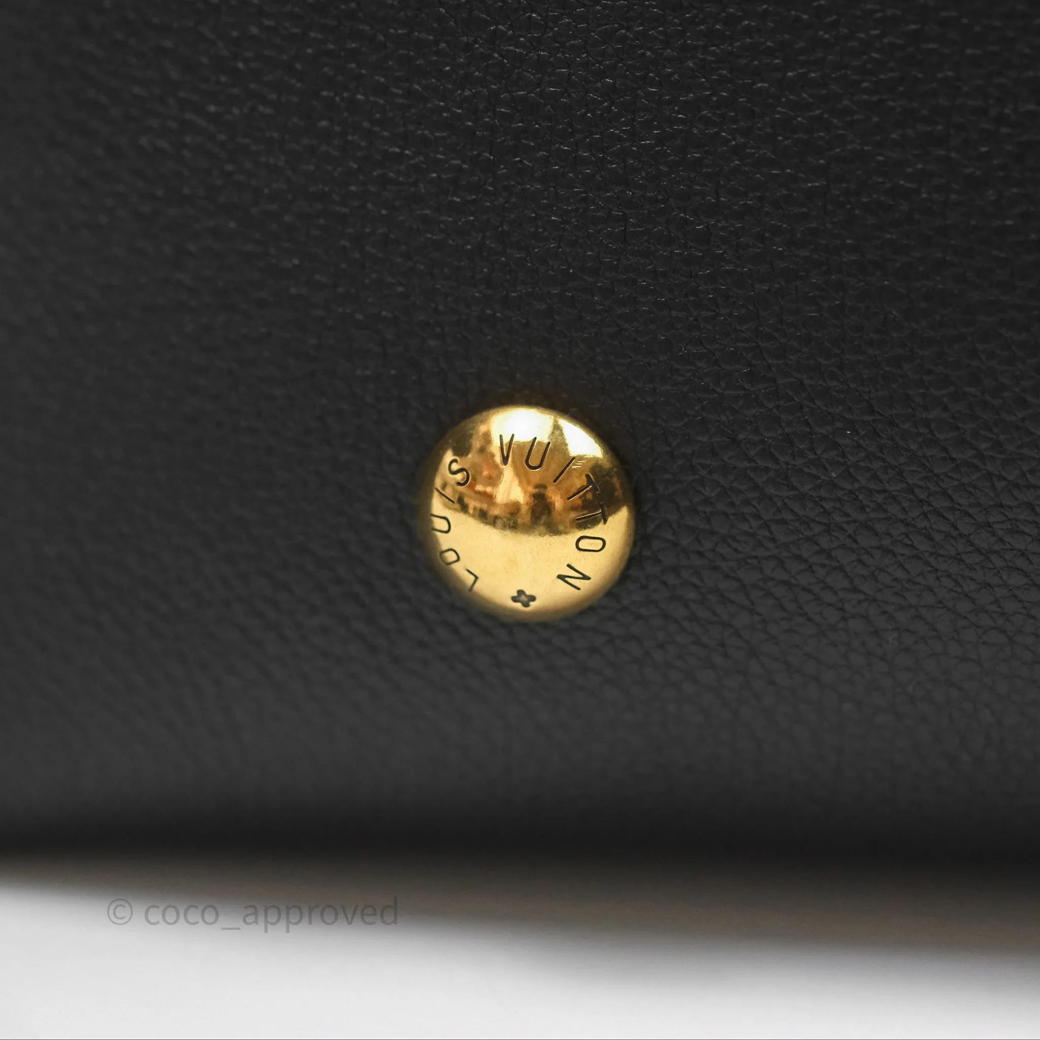Louis Vuitton Low Key Hobo MM Black Grained Calfskin