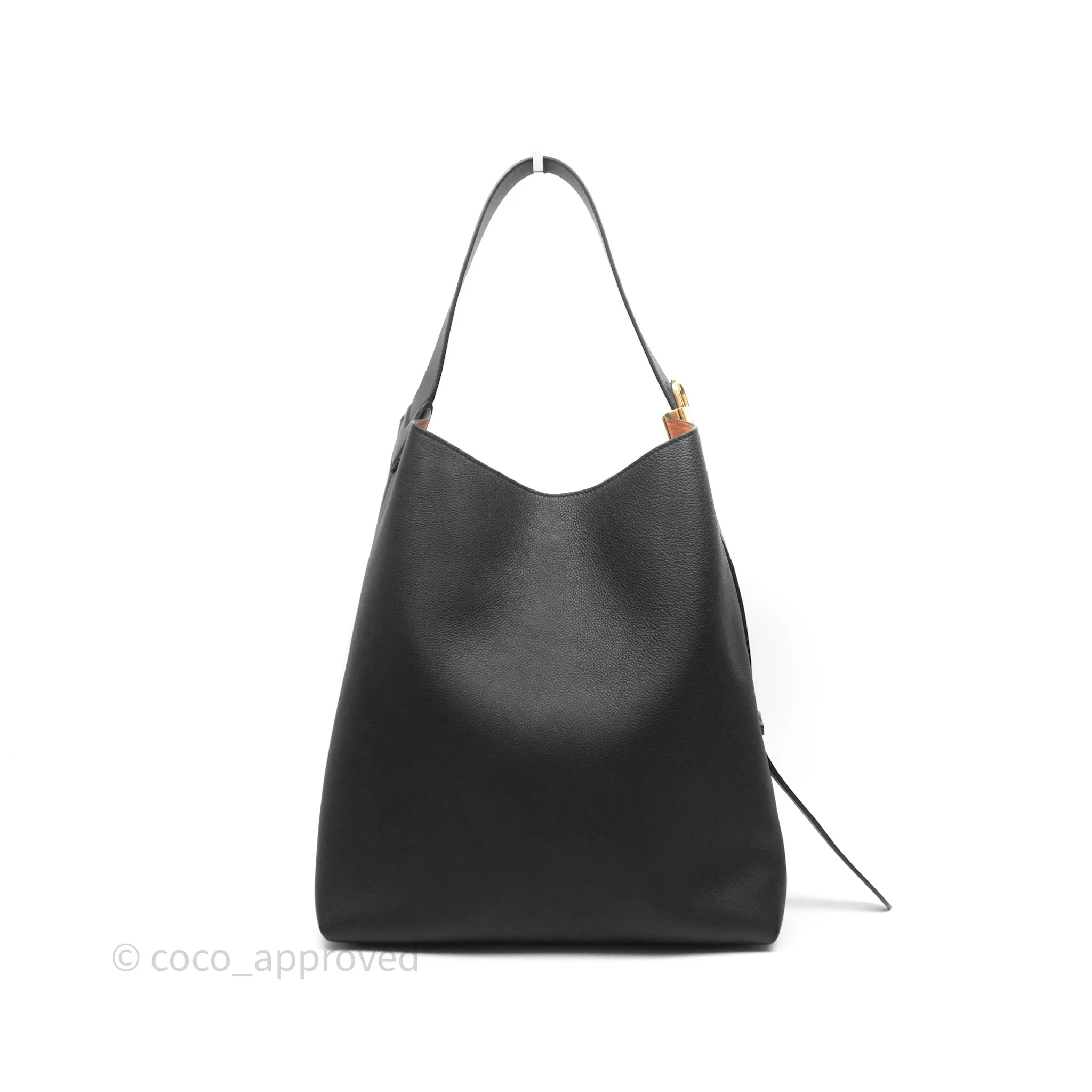 Louis Vuitton Low Key Hobo MM Black Grained Calfskin