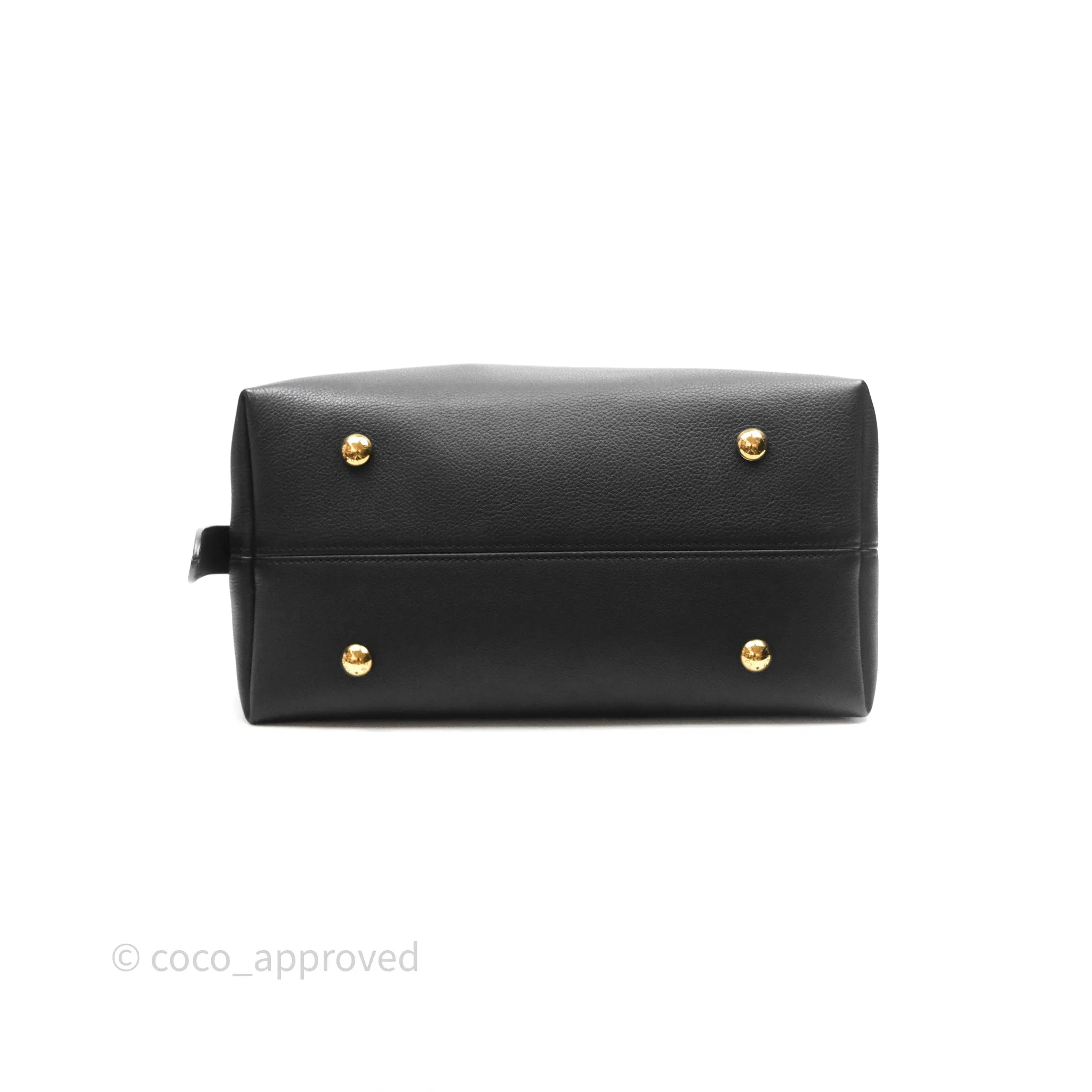 Louis Vuitton Low Key Hobo MM Black Grained Calfskin