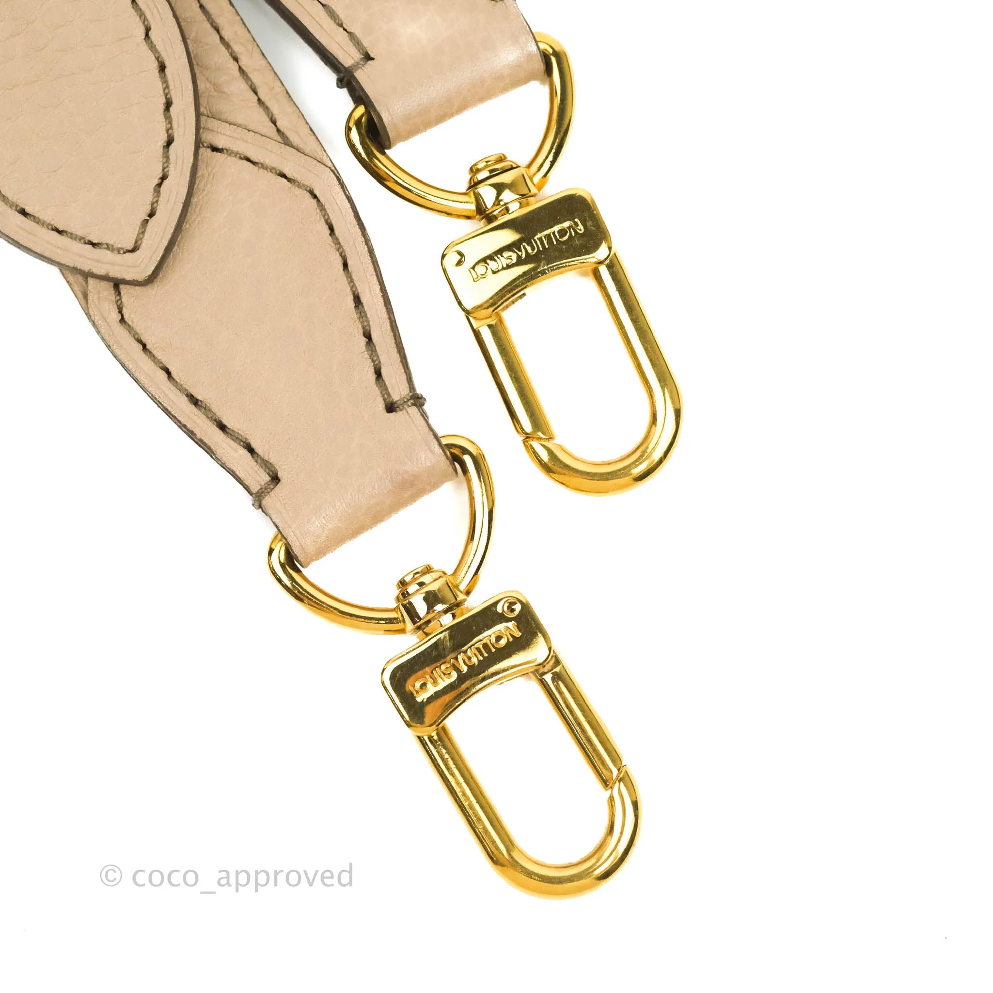 Louis Vuitton Mahina Selene MM Bag Monogram Taupe Calfskin