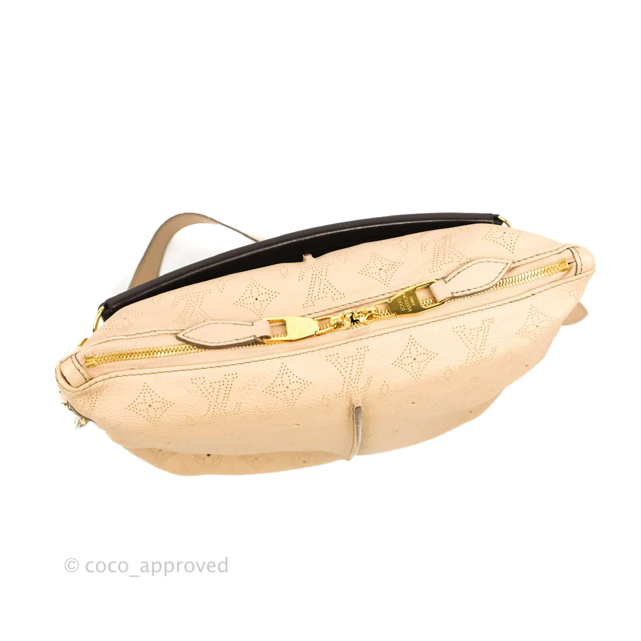 Louis Vuitton Mahina Selene MM Bag Monogram Taupe Calfskin