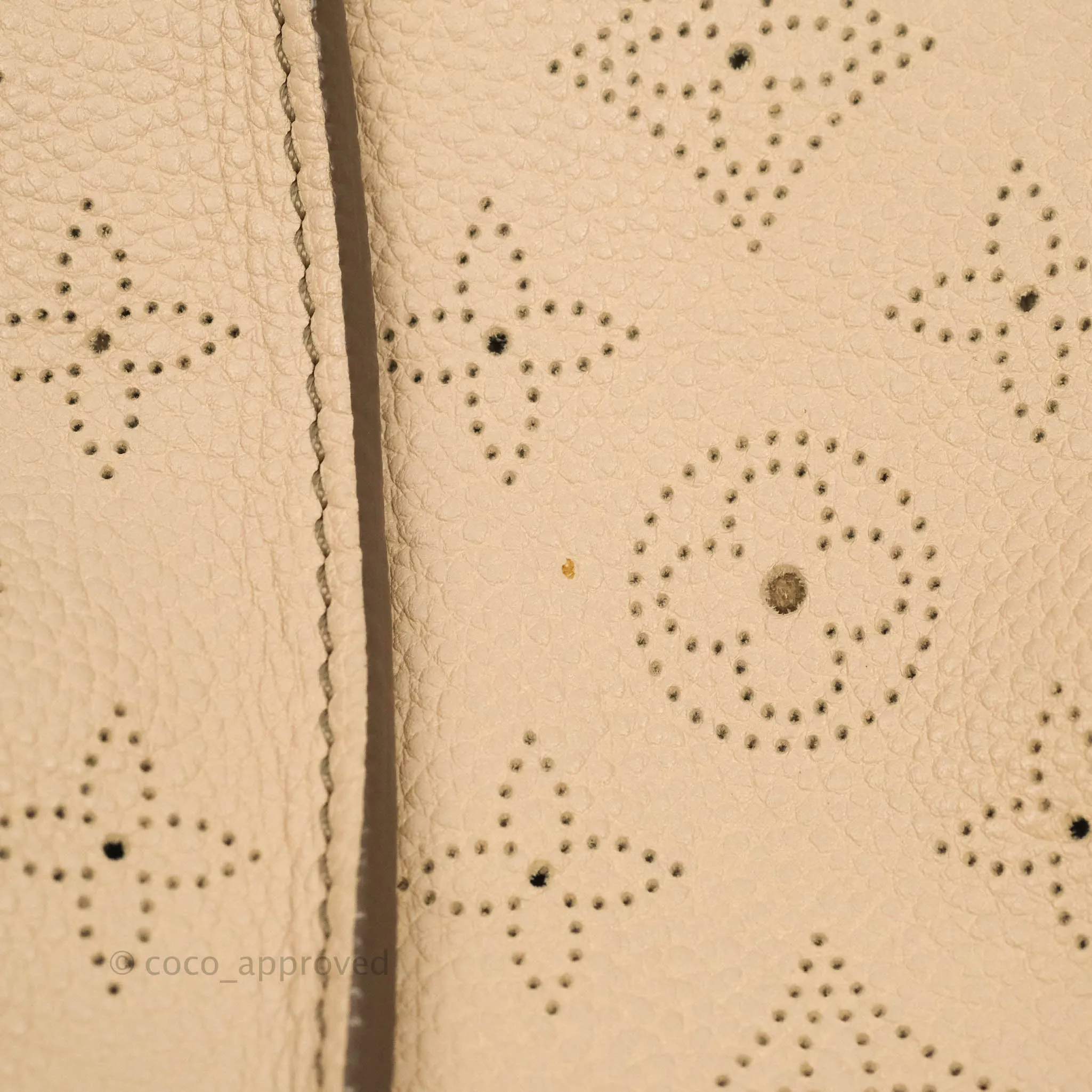 Louis Vuitton Mahina Selene MM Bag Monogram Taupe Calfskin