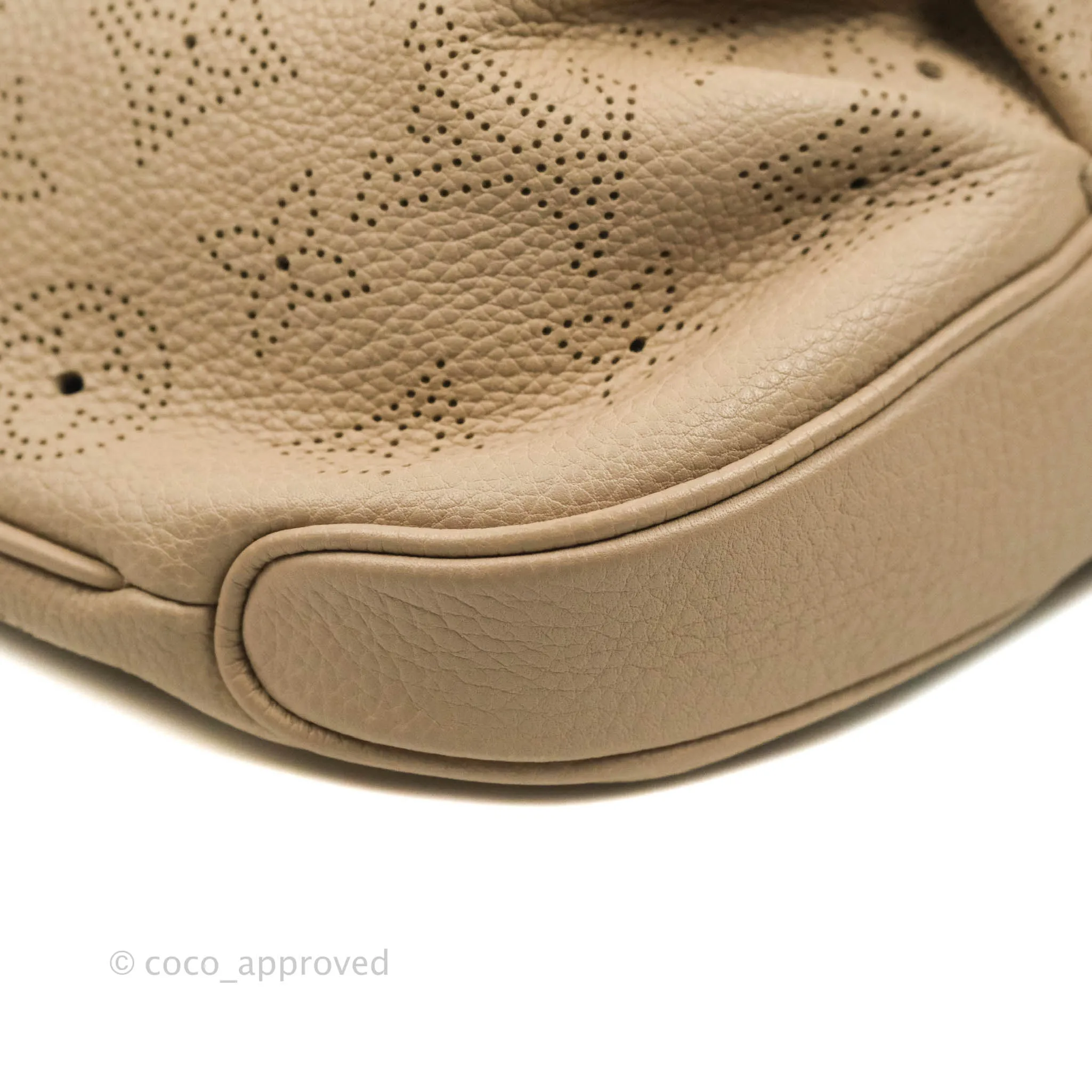 Louis Vuitton Mahina Selene MM Bag Monogram Taupe Calfskin