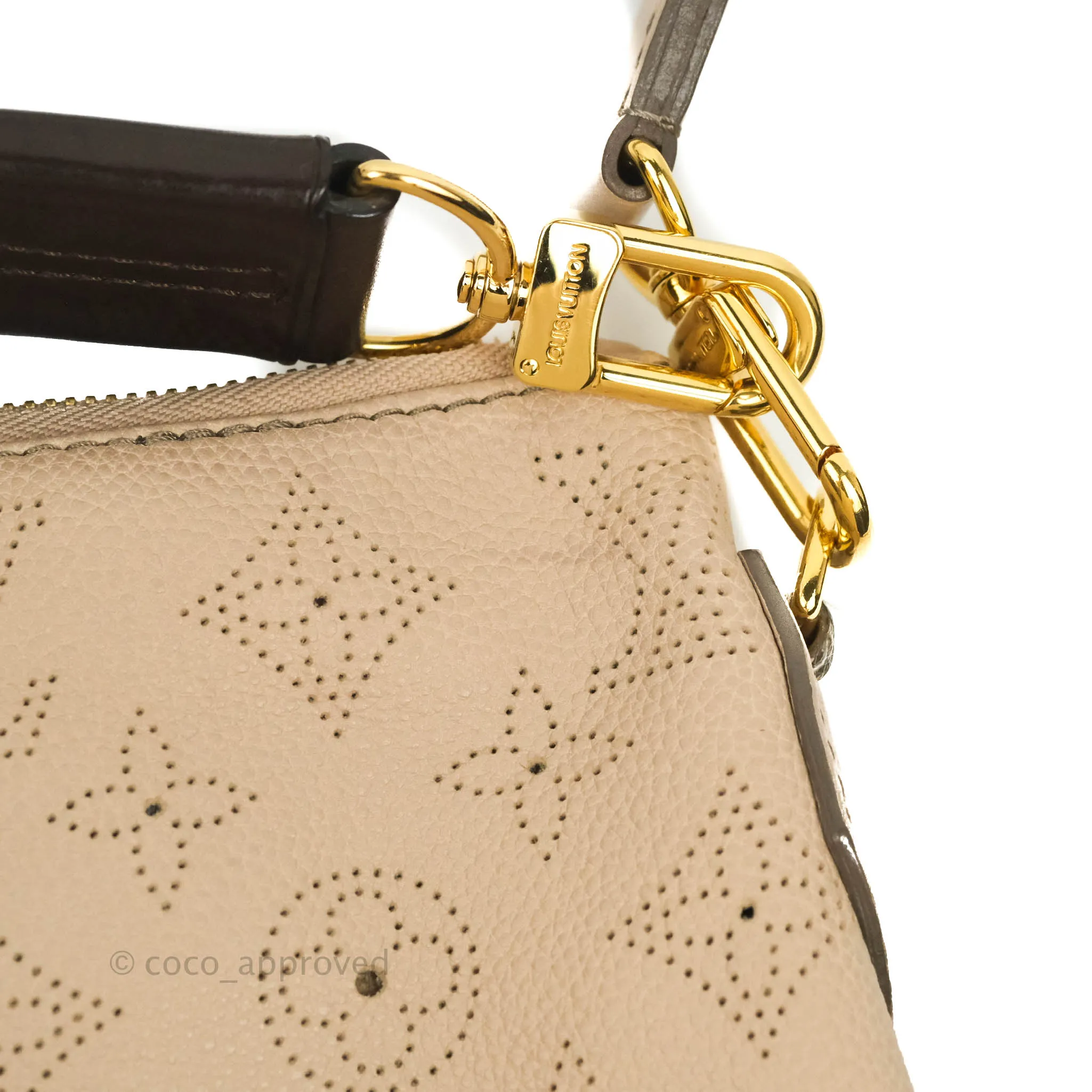 Louis Vuitton Mahina Selene MM Bag Monogram Taupe Calfskin