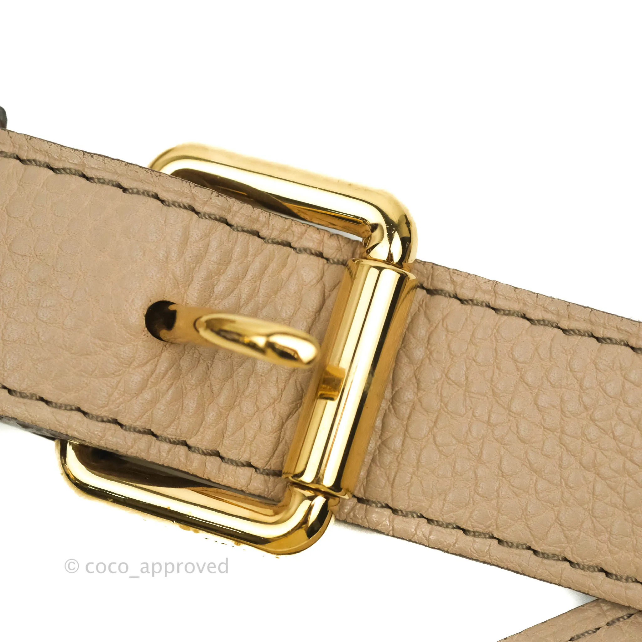 Louis Vuitton Mahina Selene MM Bag Monogram Taupe Calfskin