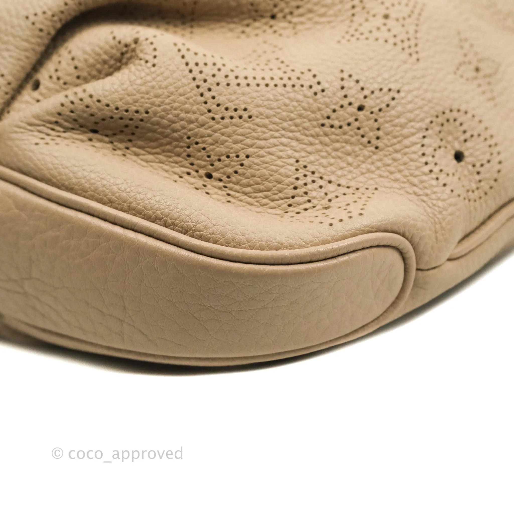 Louis Vuitton Mahina Selene MM Bag Monogram Taupe Calfskin
