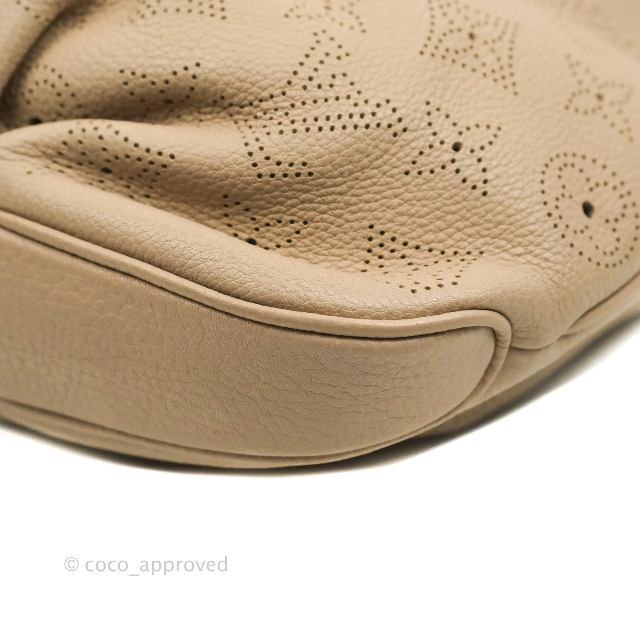 Louis Vuitton Mahina Selene MM Bag Monogram Taupe Calfskin